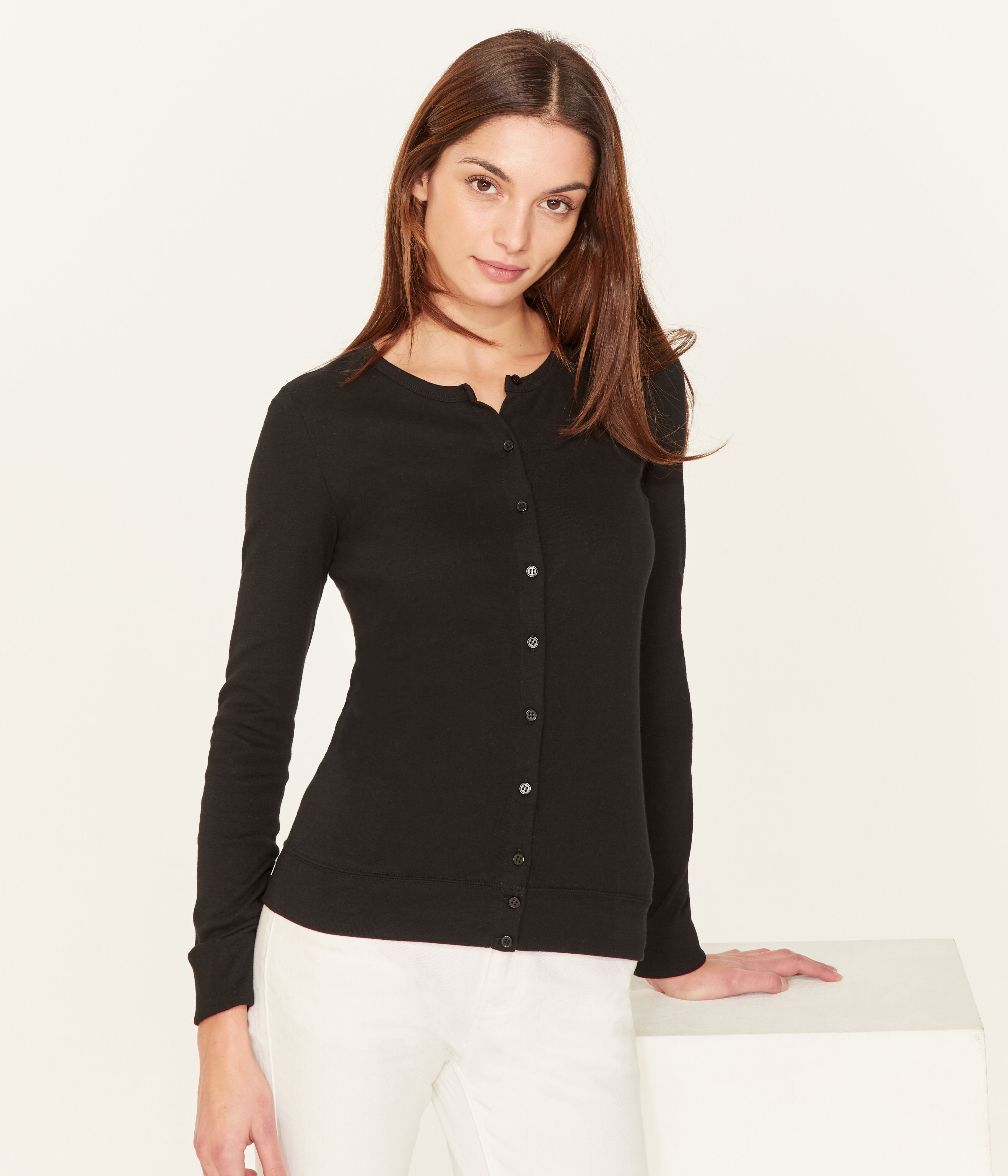Cardigan femme NOIR Petit Bateau