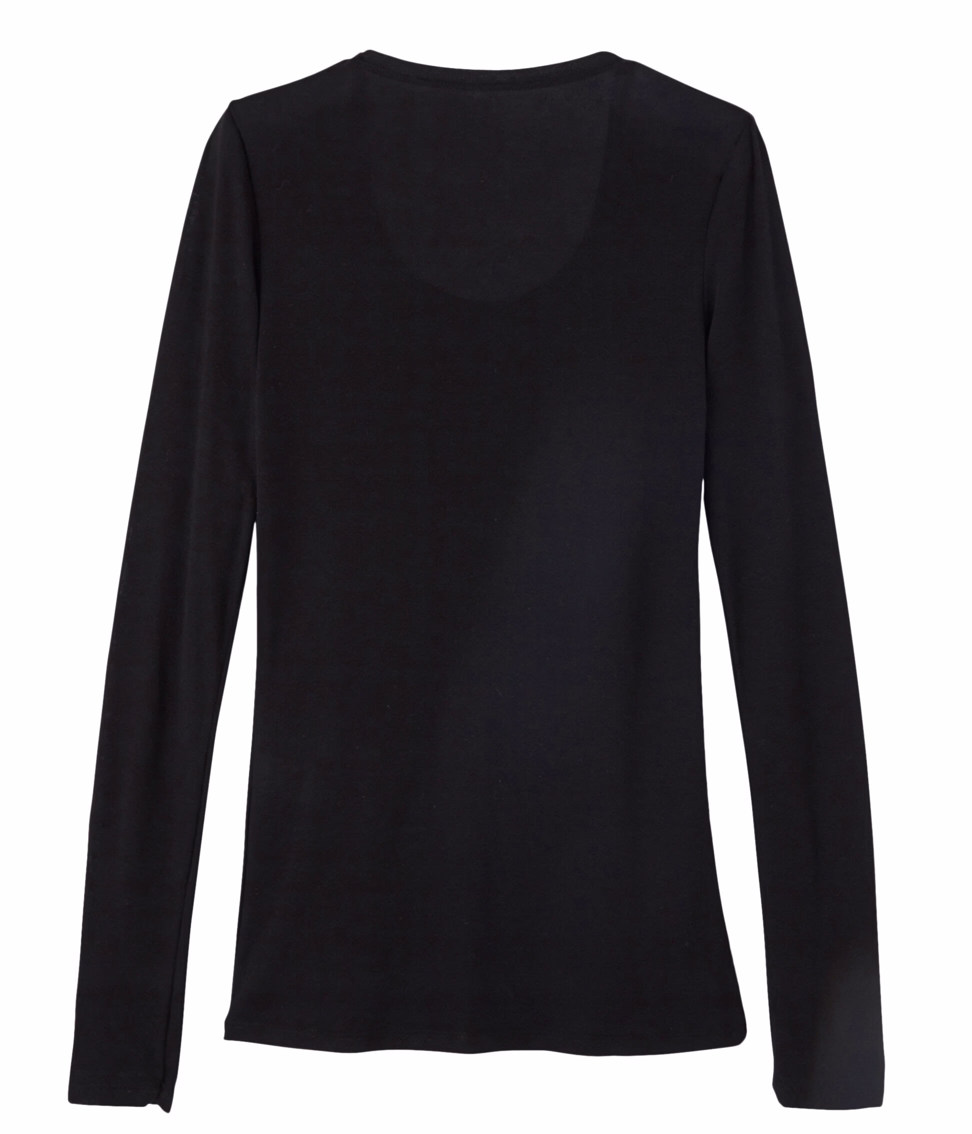 Tee shirt manches longues col danseuse femme NOIR Petit Bateau