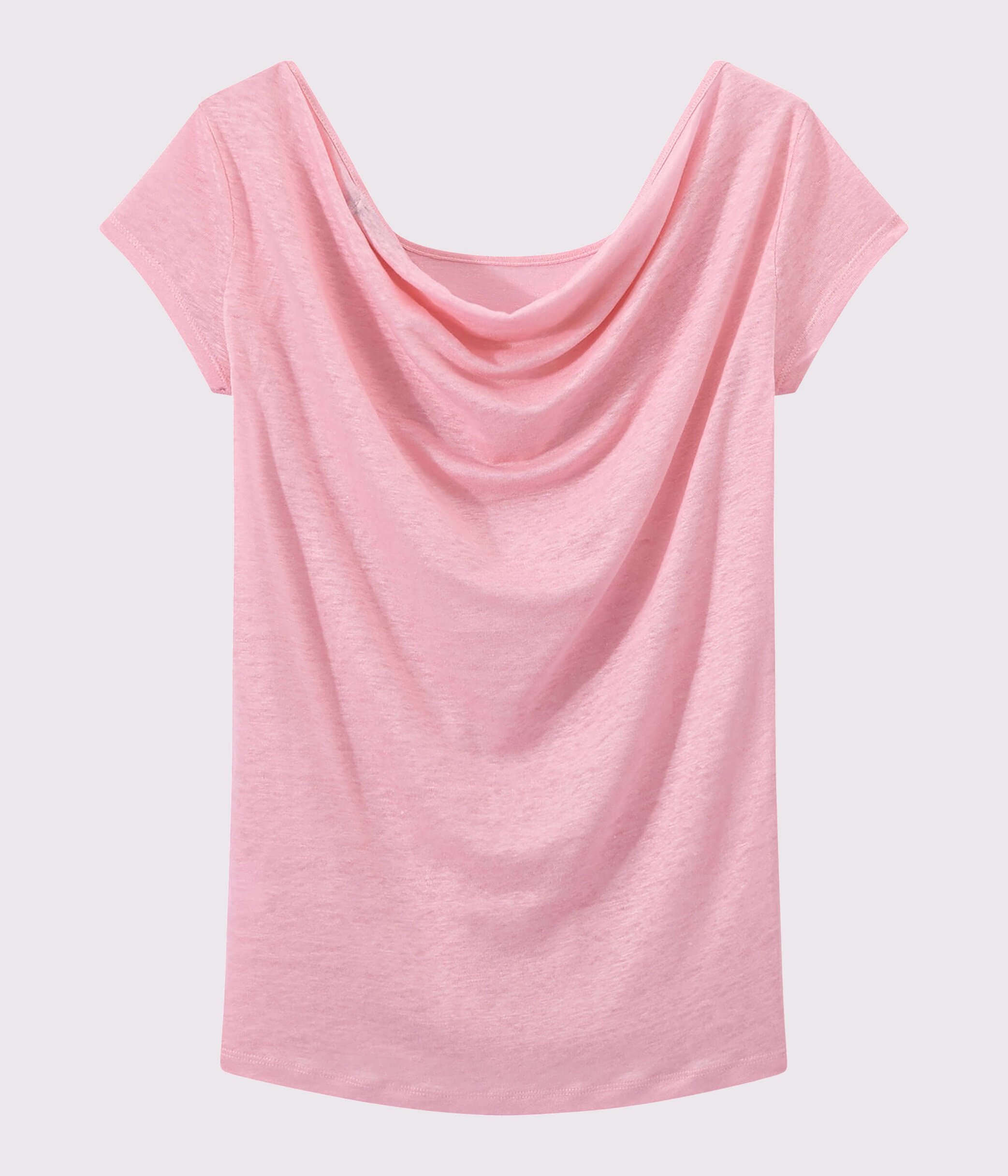 Tee shirt col bénitier femme best sale