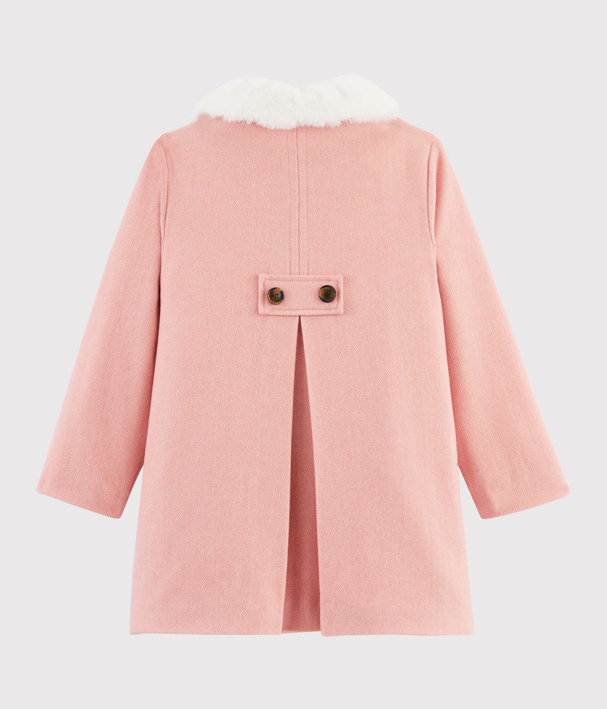 Manteau fille en discount drap de laine