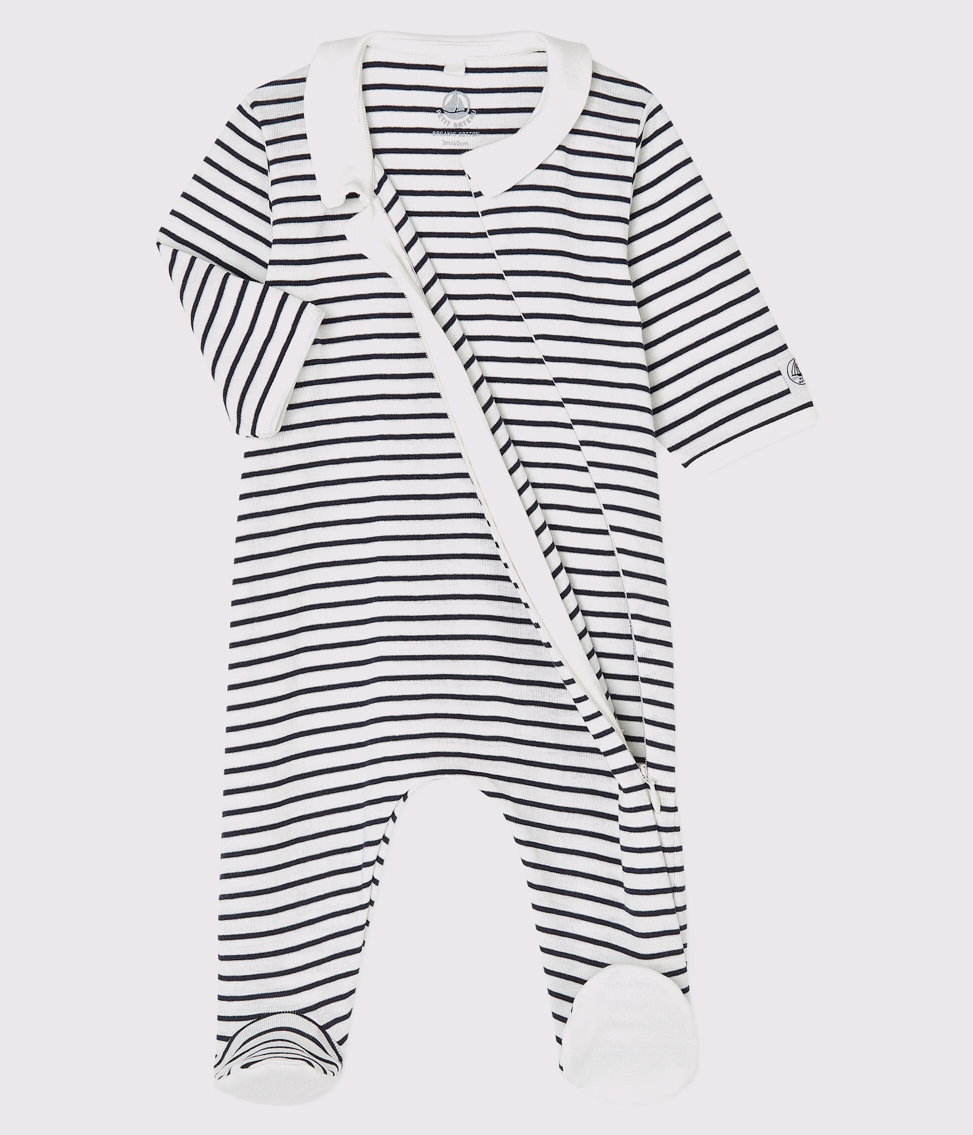 Dors bien zipp b b en coton biologique A01PD01