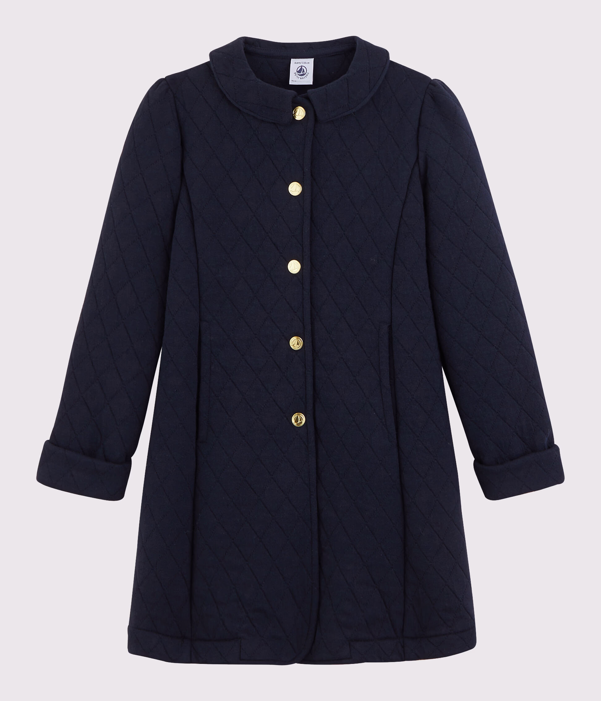 Manteau en tubique enfant fille SMOKING Petit Bateau