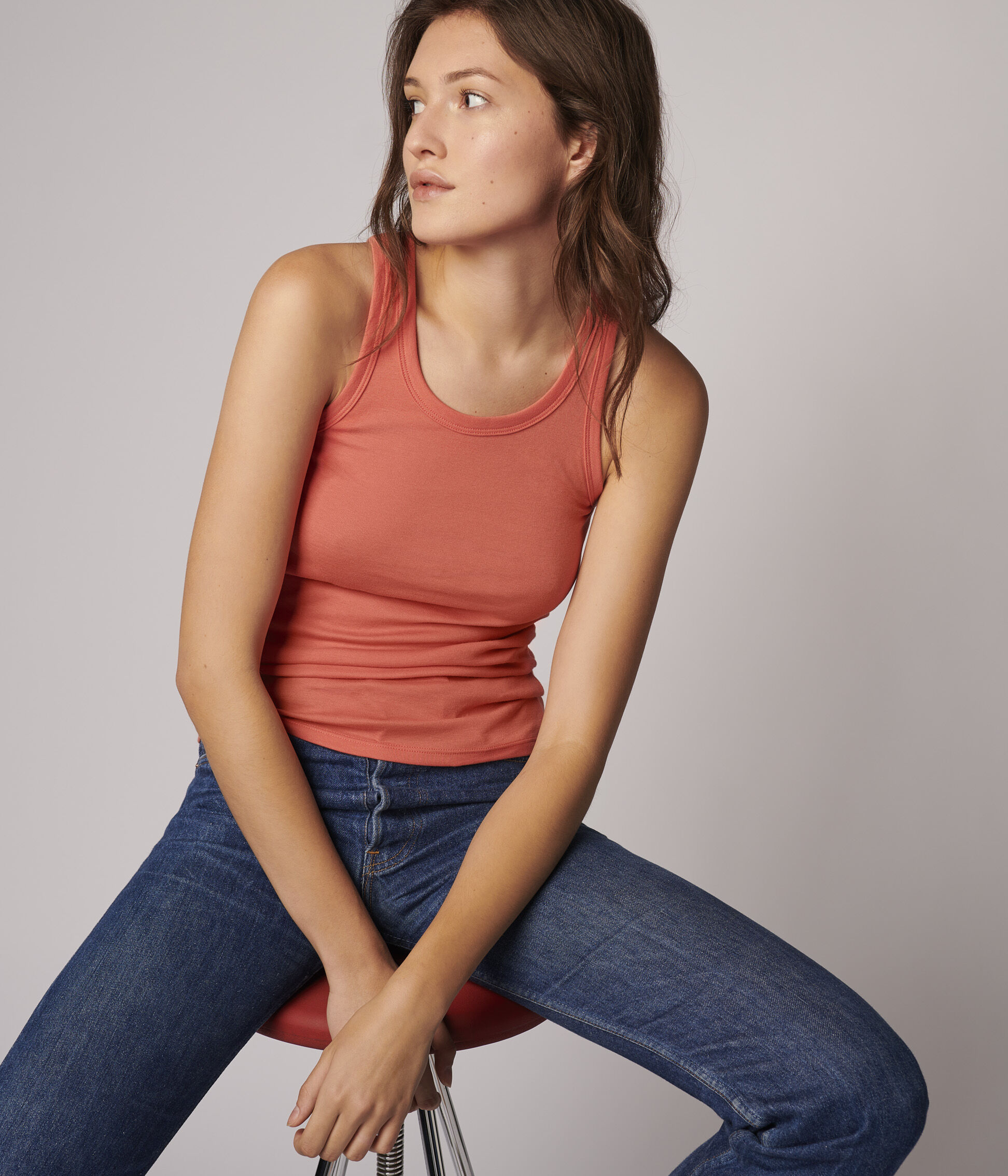 Debardeur iconique en coton Femme OURSIN Petit Bateau