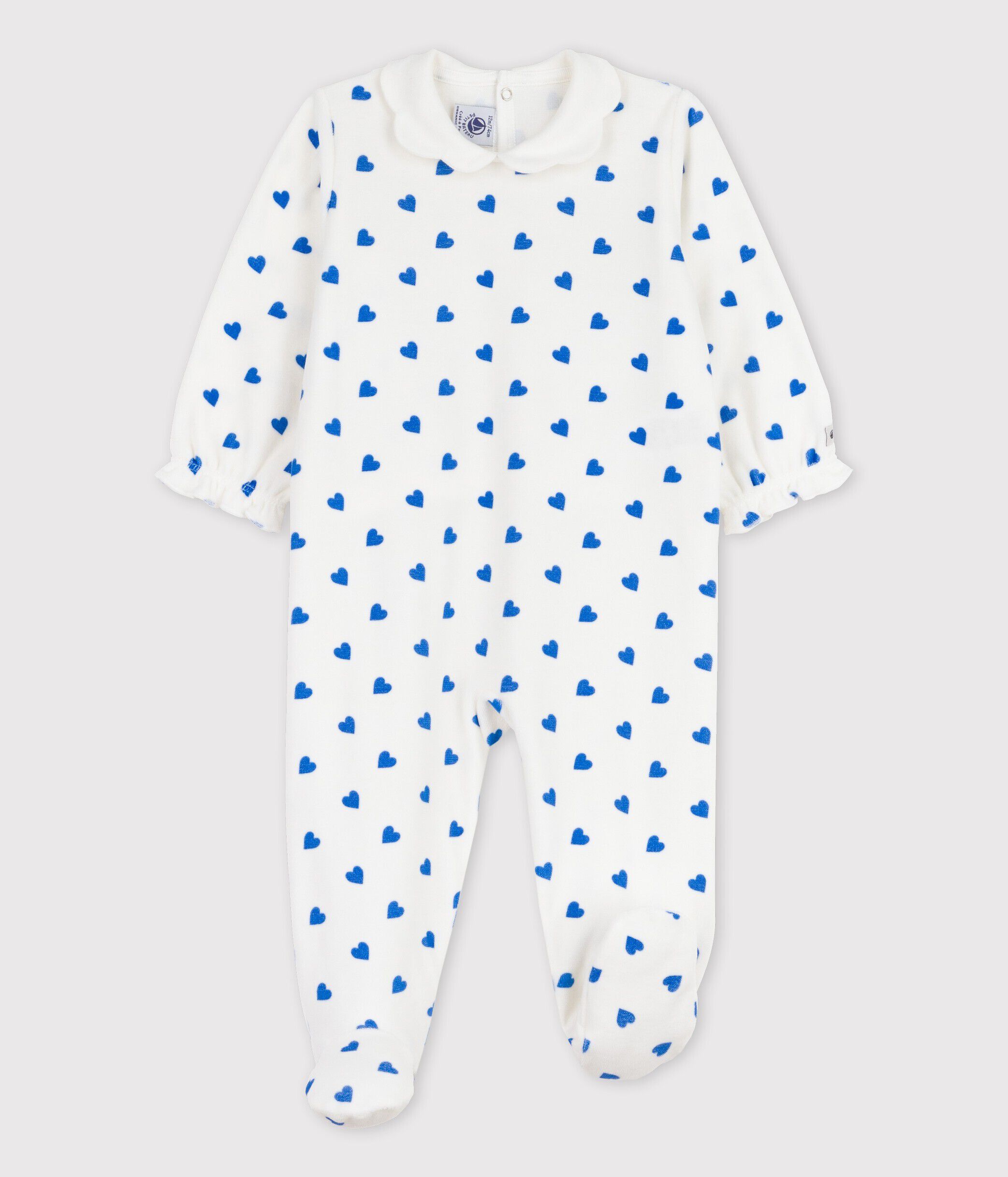 Pyjama petit bateau coeur bleu deals