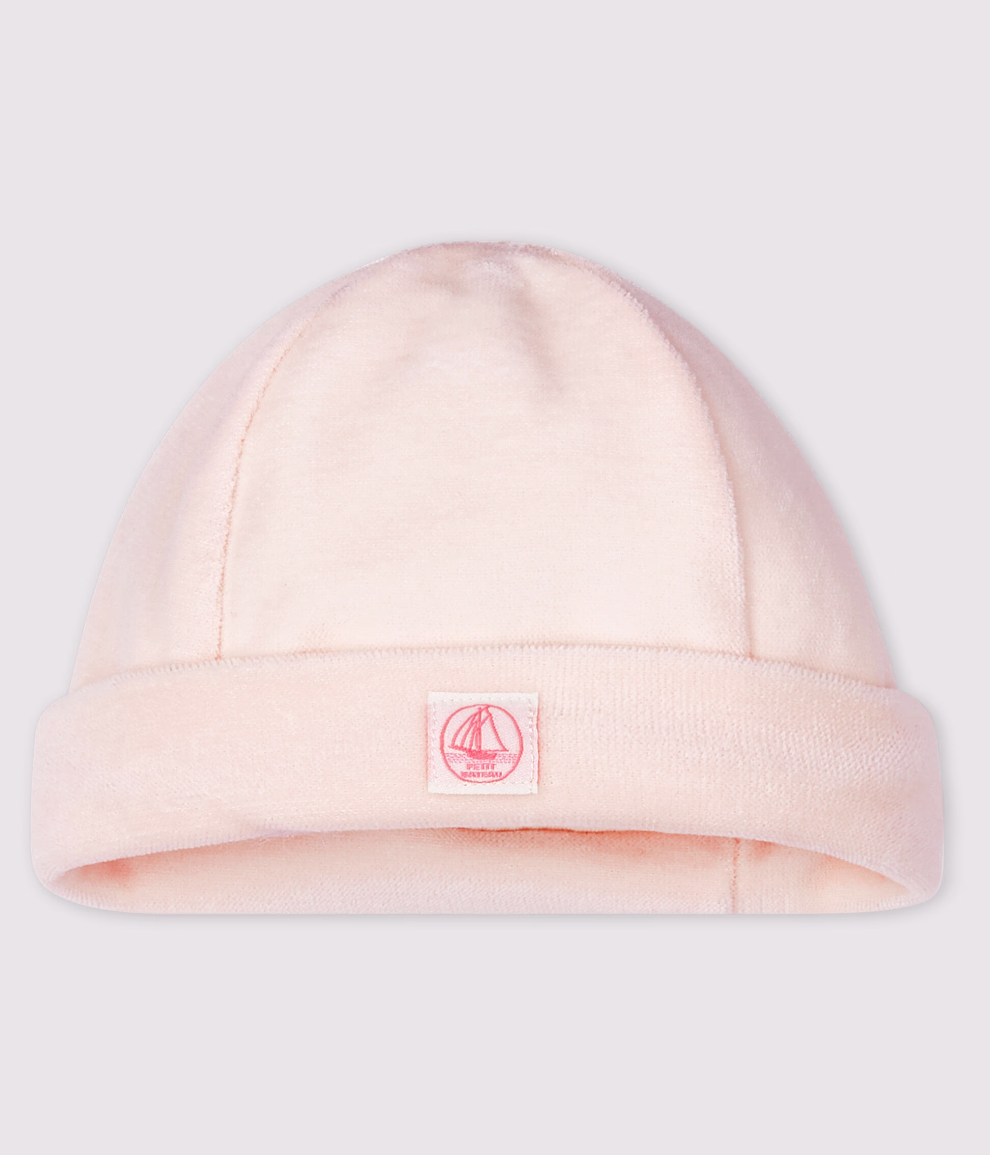 Bonnet naissance b b en velours FLEUR Petit Bateau