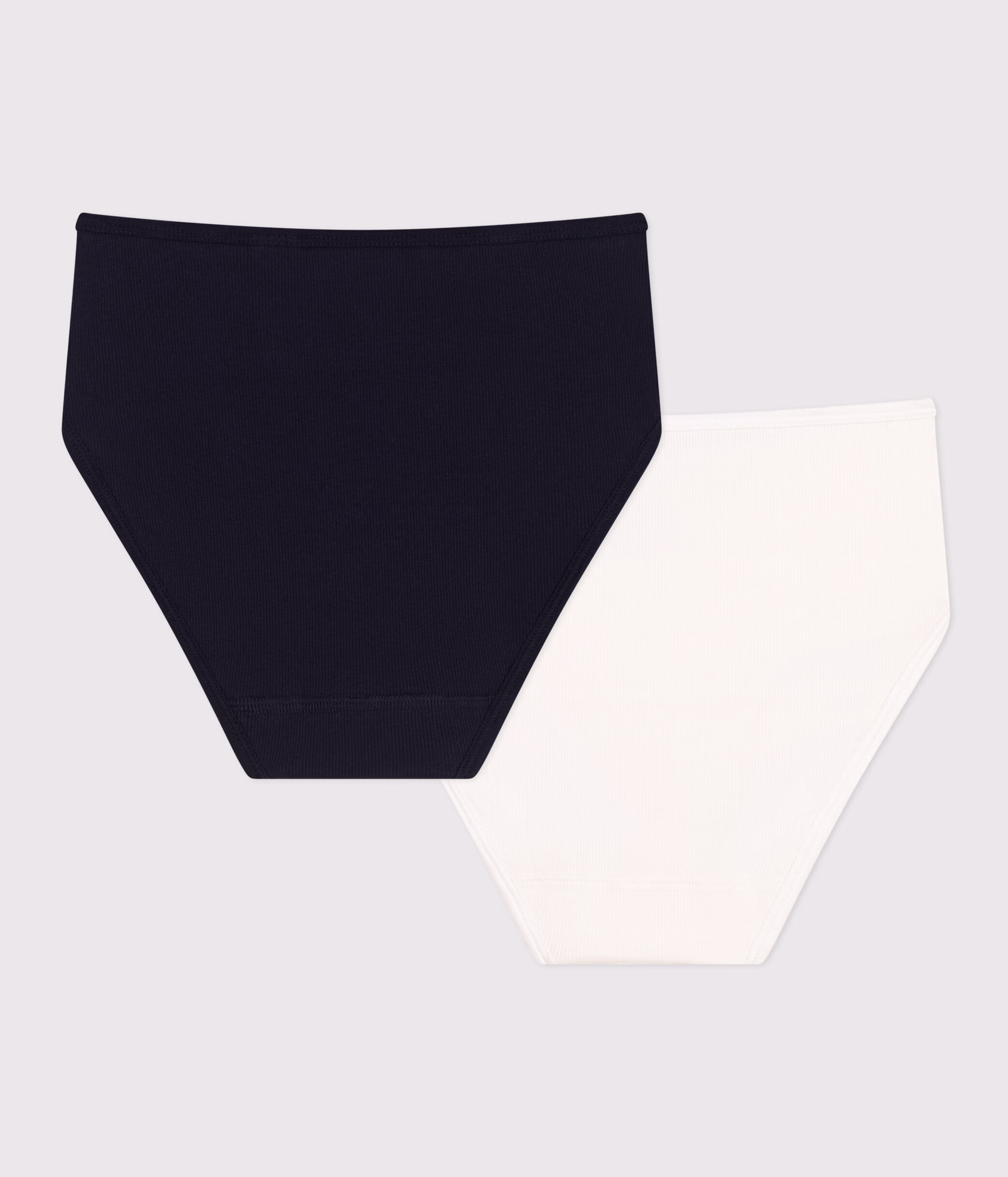 Lot de 2 culottes taille haute femme en coton lasthanne variante