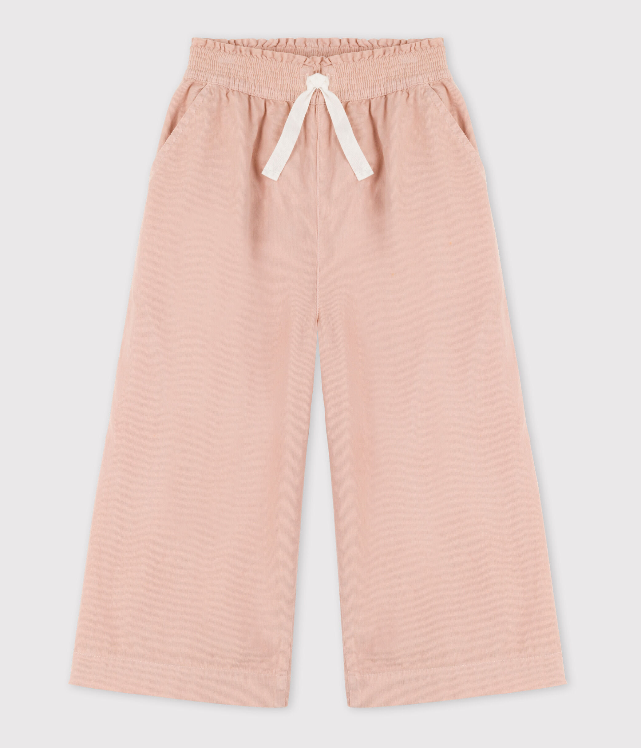 Pantalon large en velours fin enfant fille A057N03