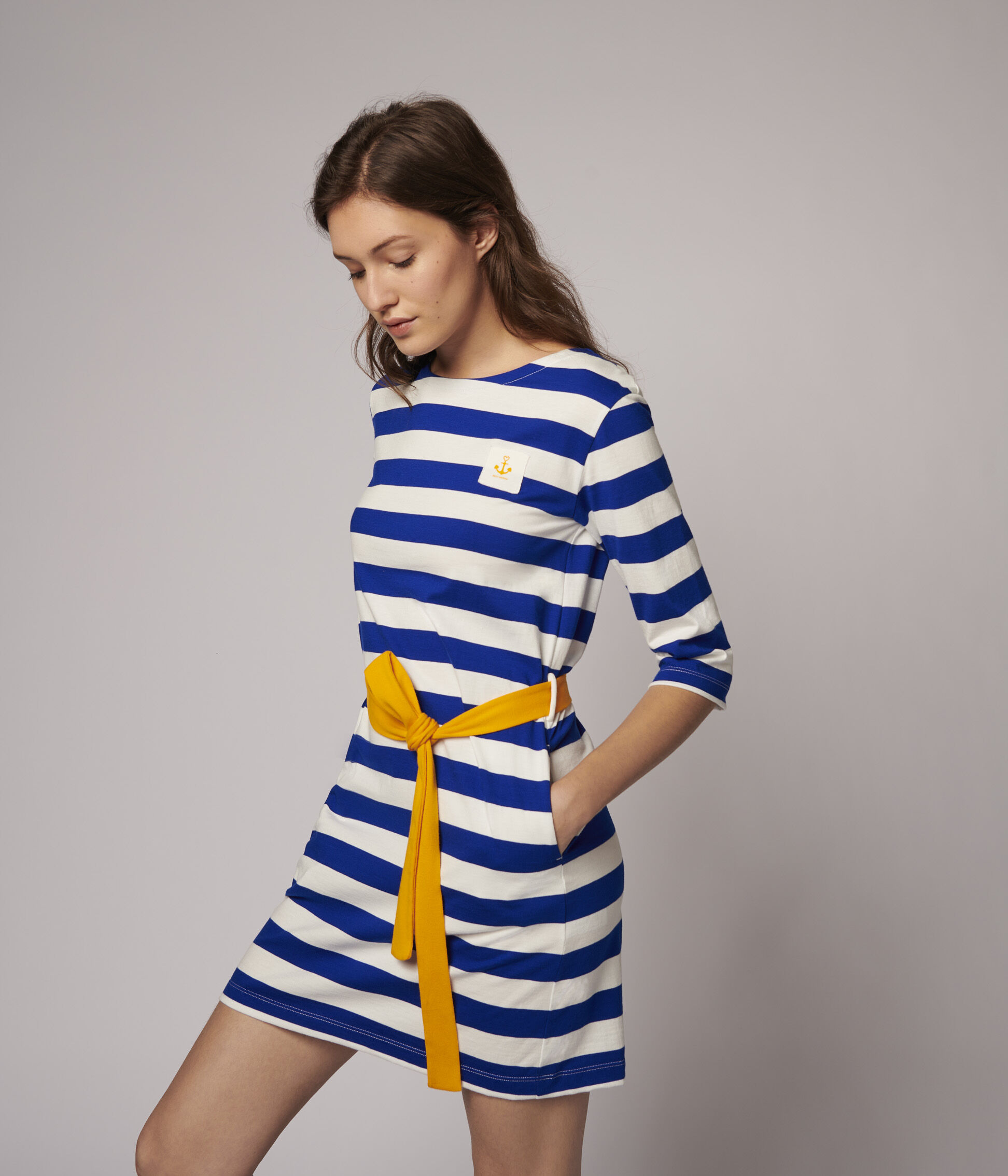 Robe sales rayée femme
