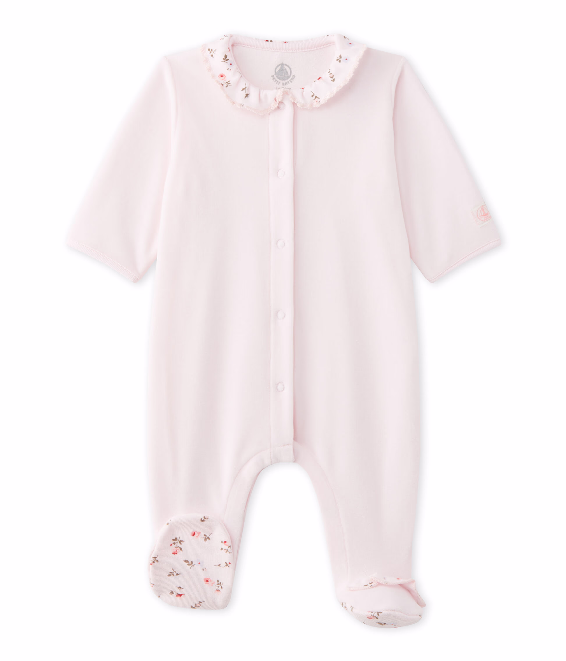 Dors bien b b fille en velours VIENNE Petit Bateau