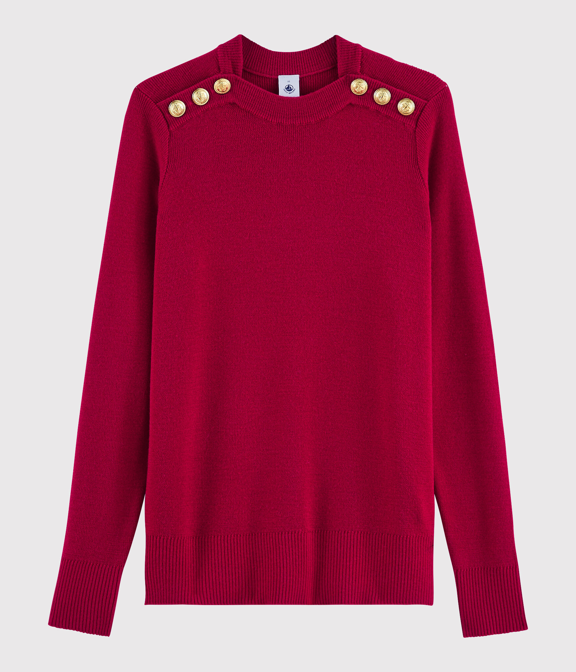 Pull en laine rouge femme online