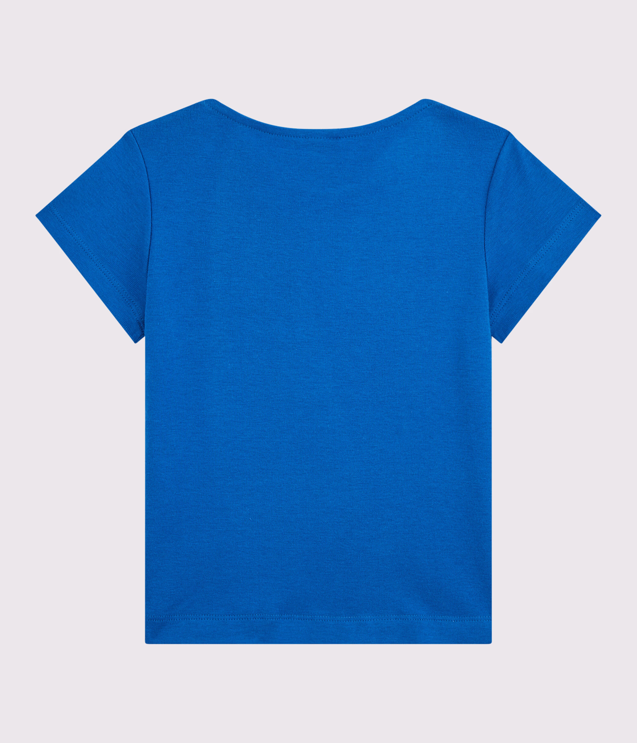 T shirt manches courtes en coton bio enfant fille DELFT Petit Bateau