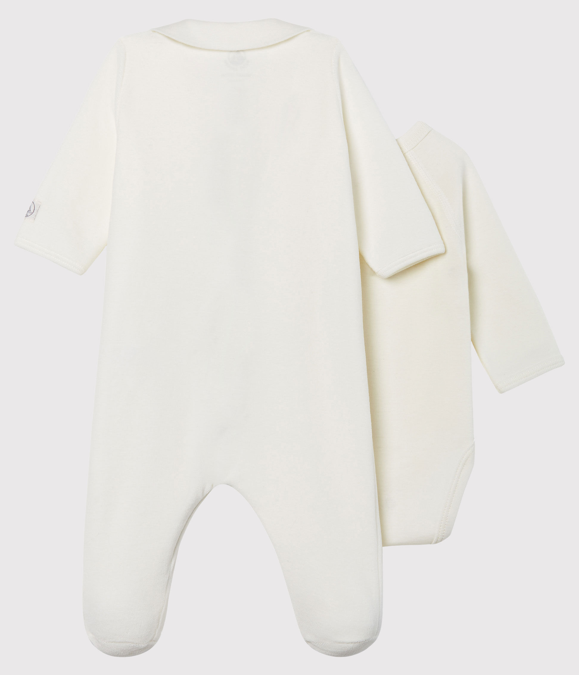 Dors bien zipp b b en velours MARSHMALLOW Petit Bateau