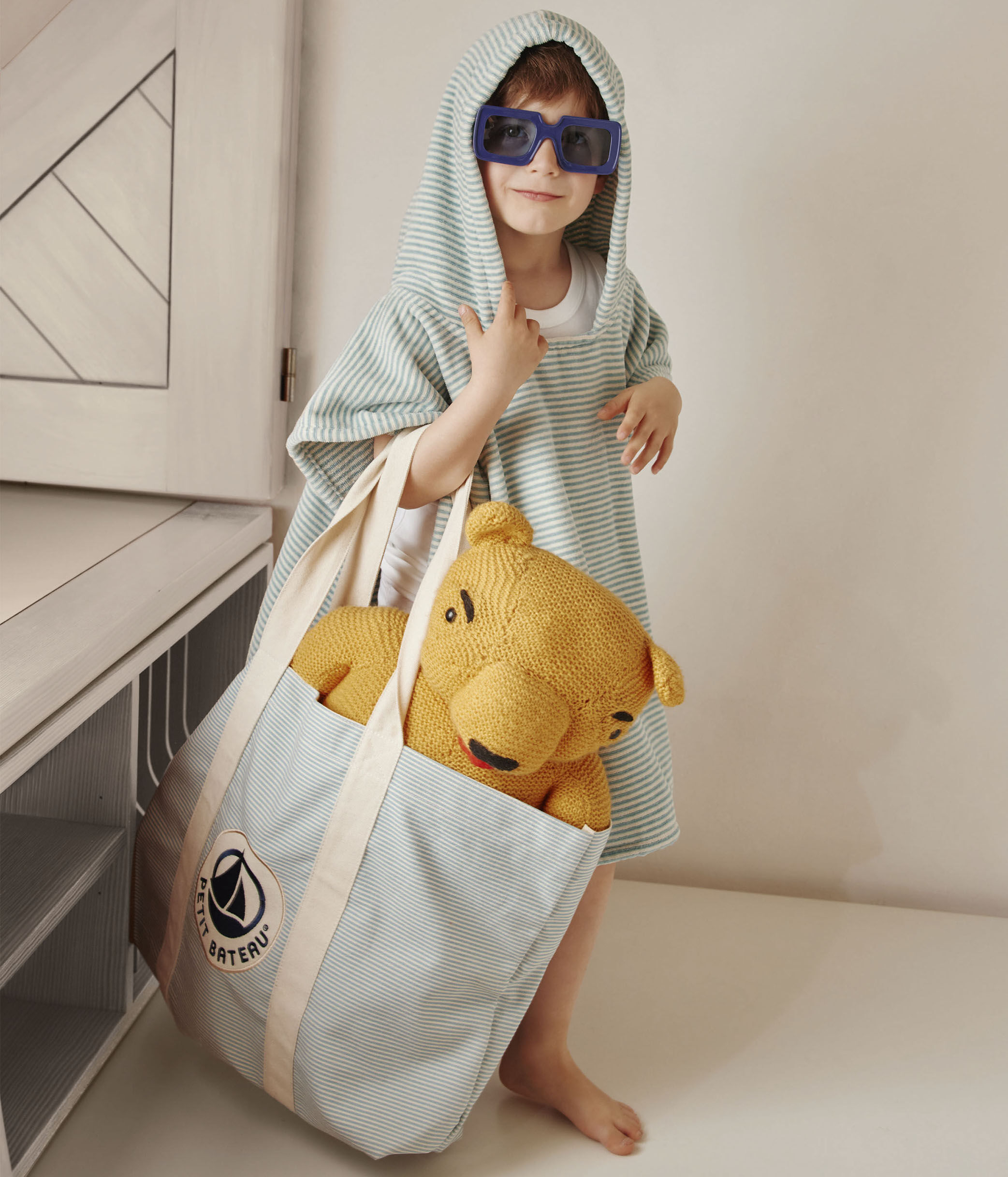 Poncho enfant en coton MIMI AVALANCHE Petit Bateau