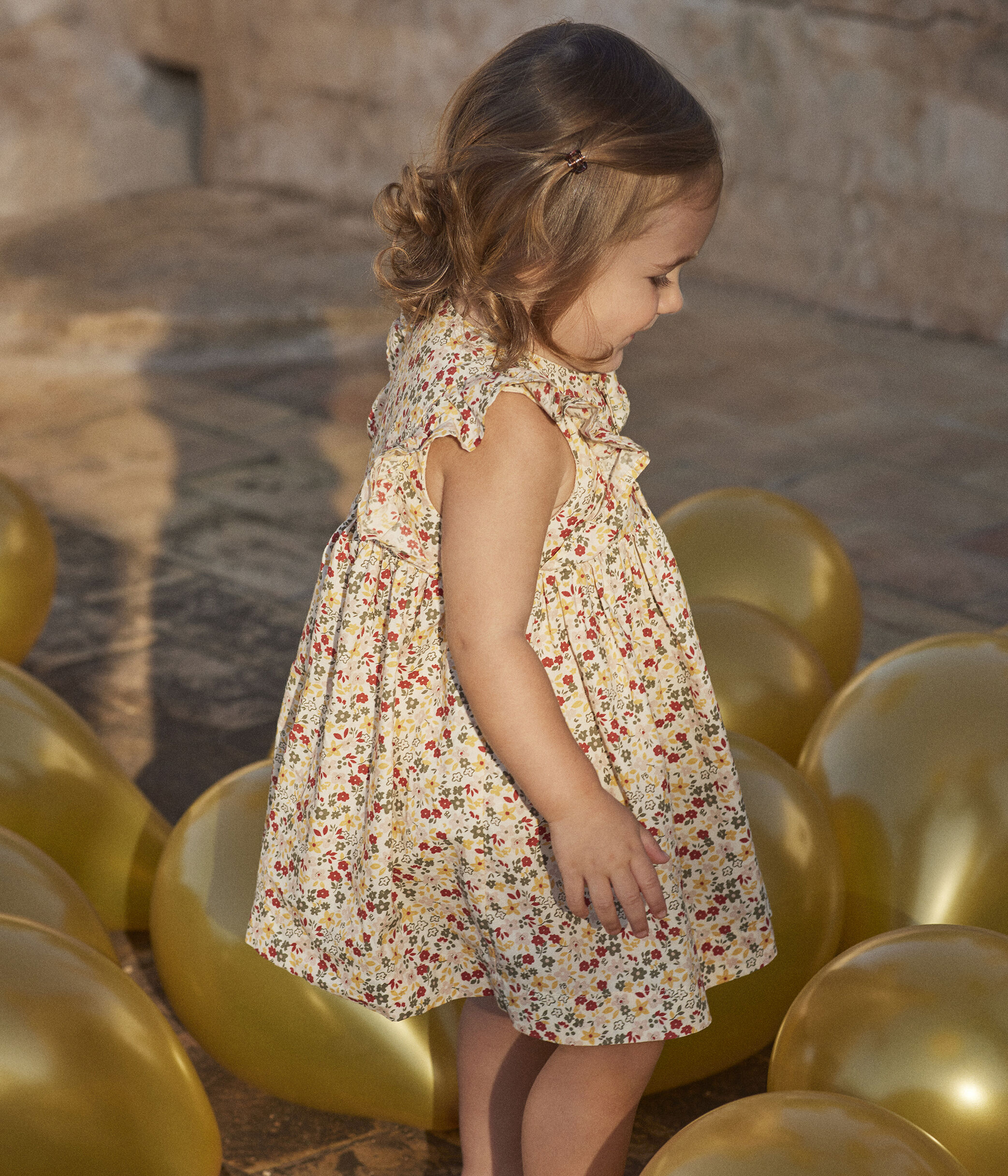 Robe sans manche b b avec bloomer en popeline AVALANCHE MULTICO