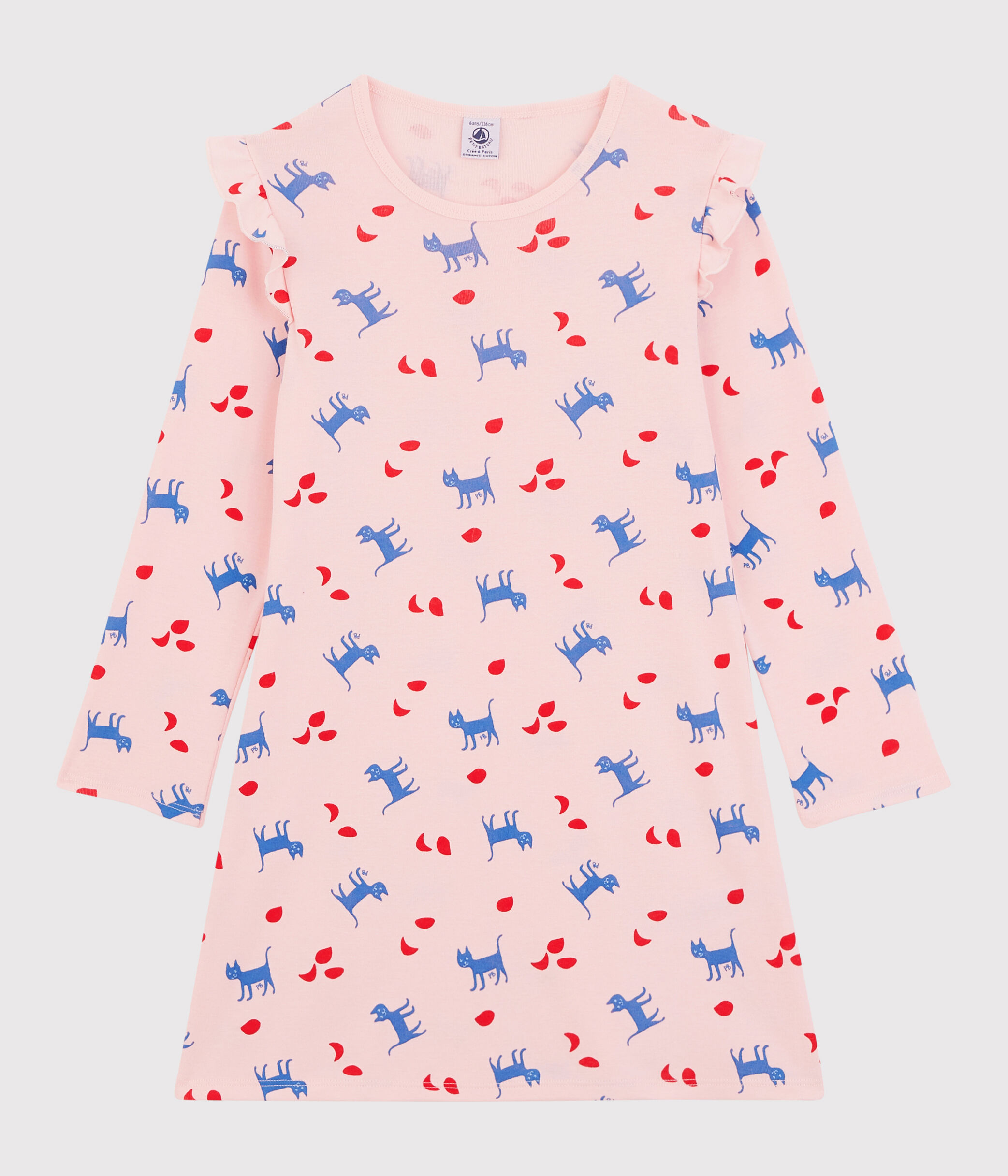 Chemise de nuit manches longues chats A03FA01120