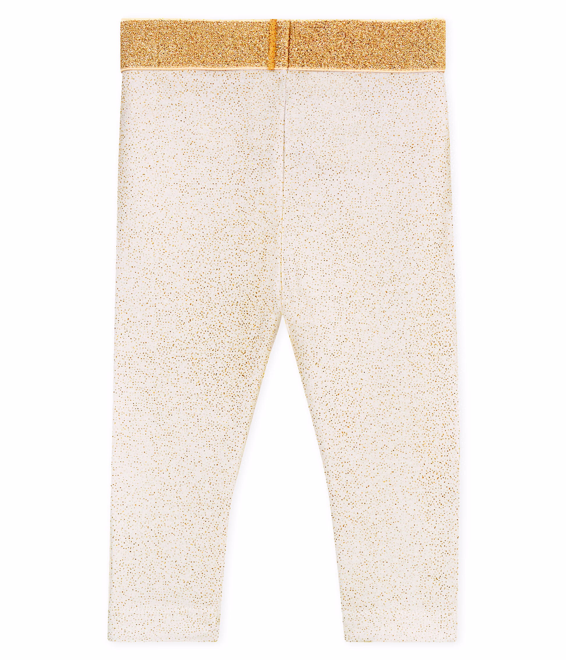 Legging bebe fille paillete MARSHMALLOW COPPER Petit Bateau