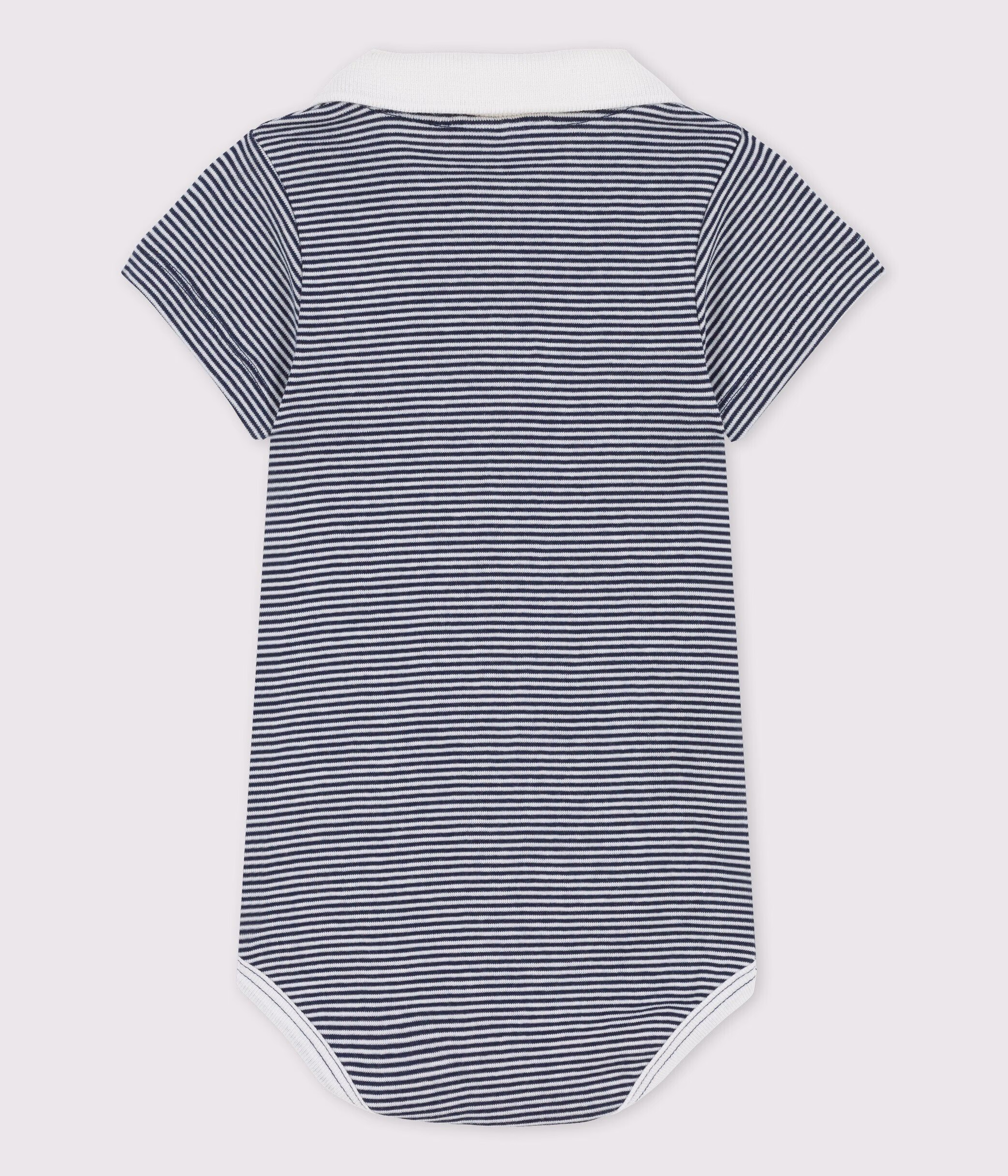 Body col polo ray milleraies en coton bio b b SMOKING