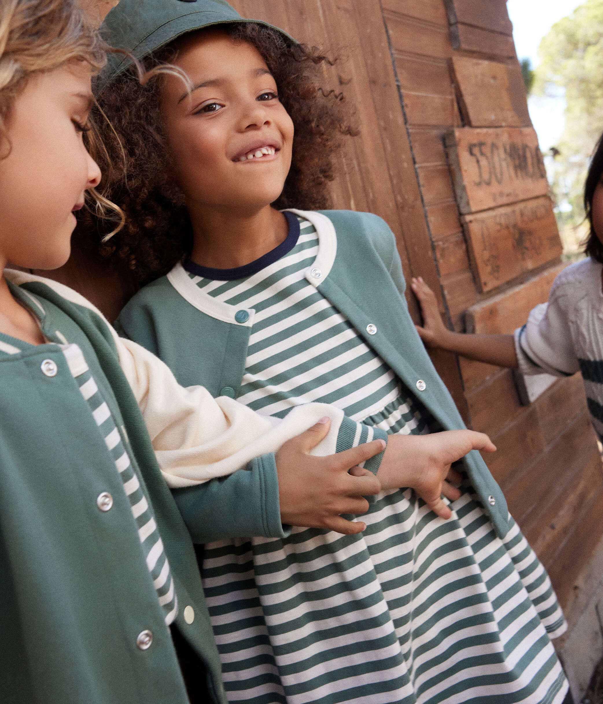Robe rayée petit bateau top