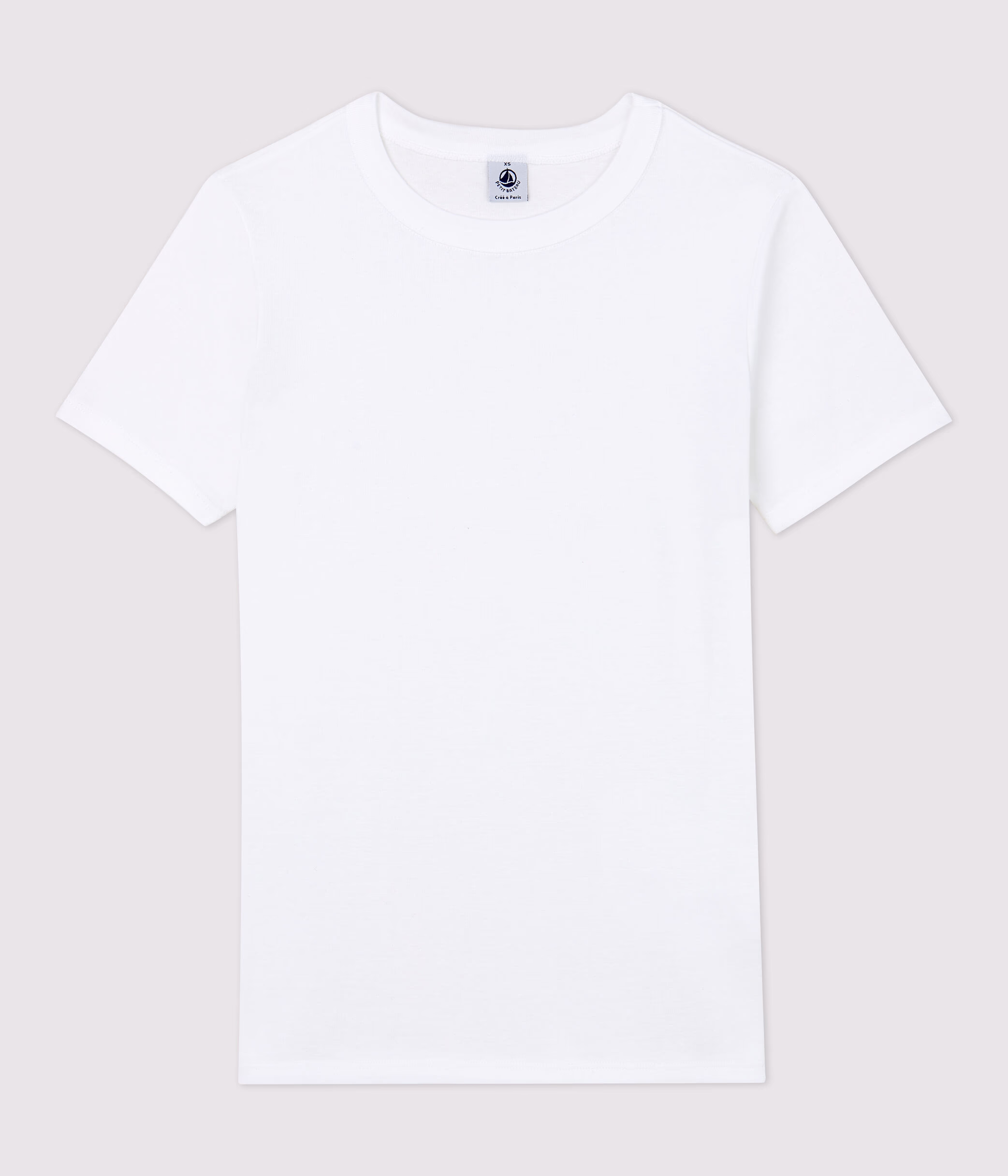T shirt col rond iconique en coton Femme 5340801