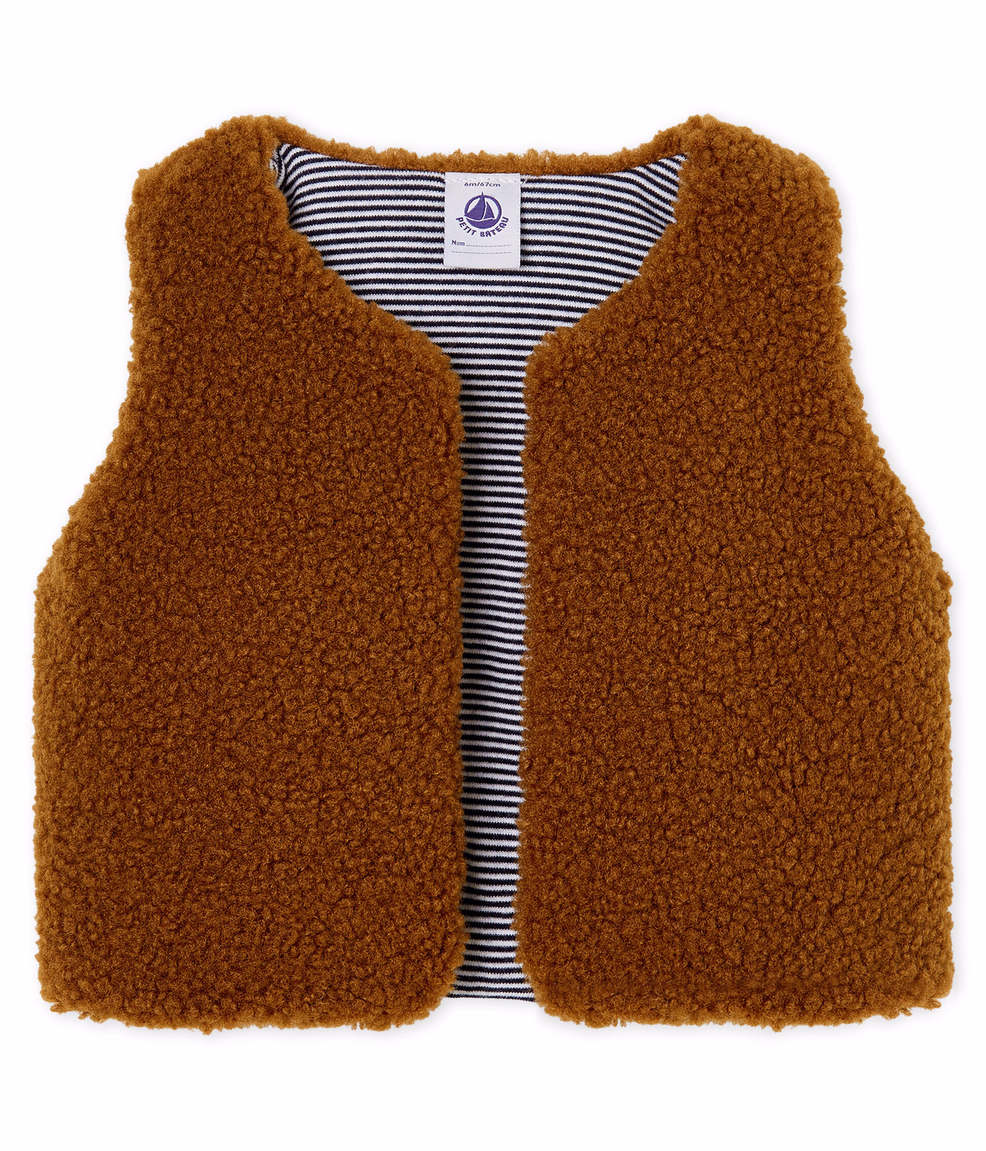Gilet sans manches b b gar on COCOA Petit Bateau
