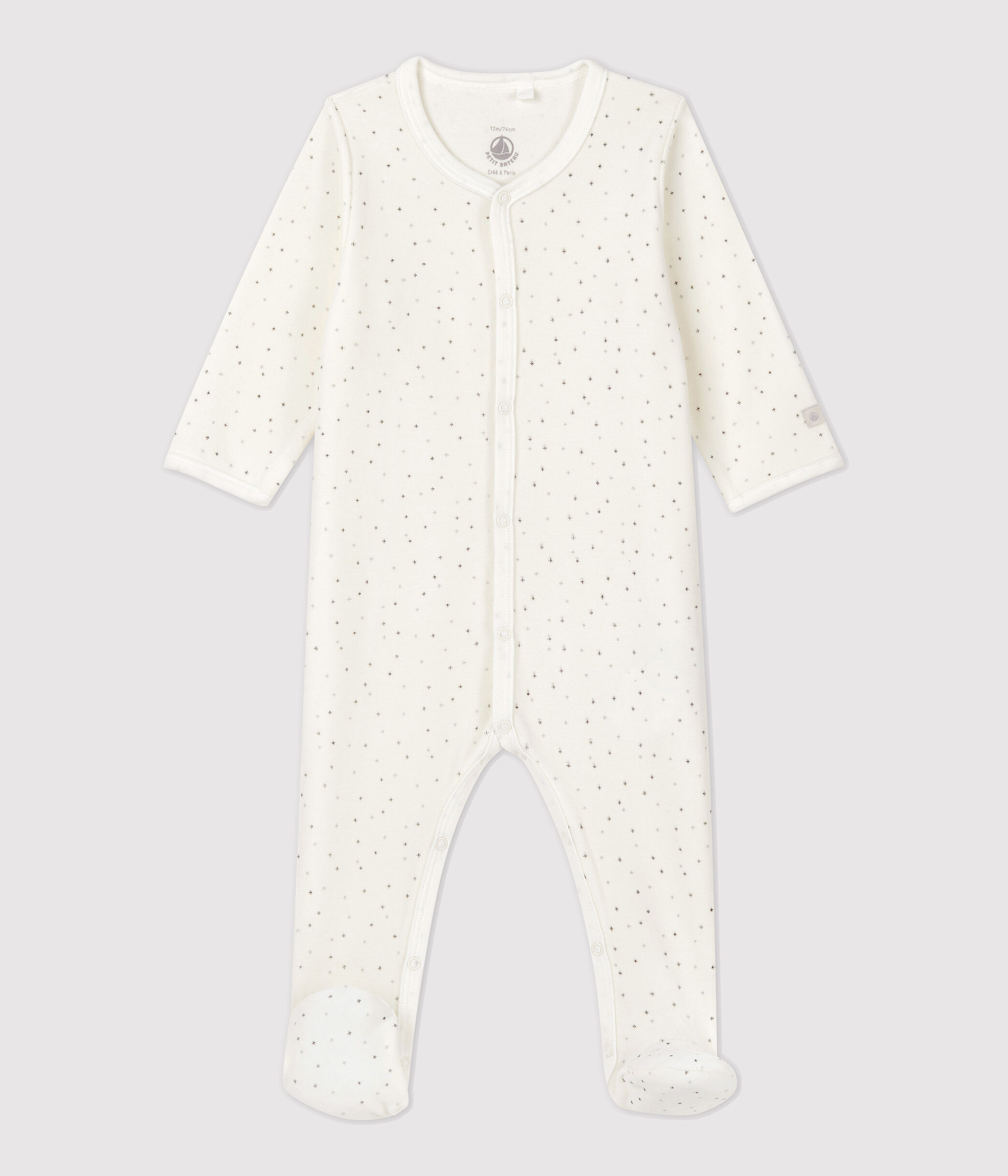 Dors bien toil blanc b b en velours de coton biologique 5911101000