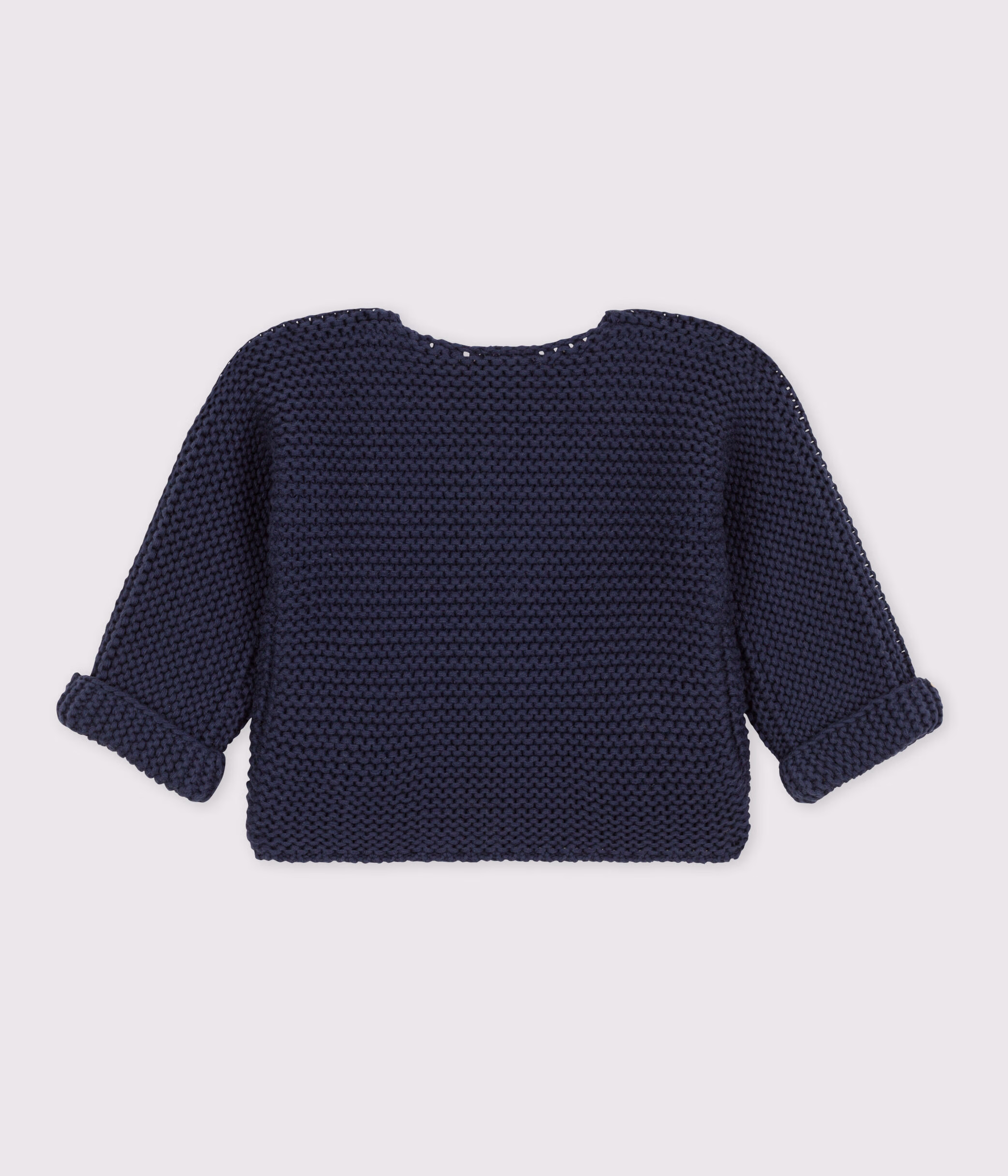 Cardigan bebe tricot point mousse en coton SMOKING Petit Bateau