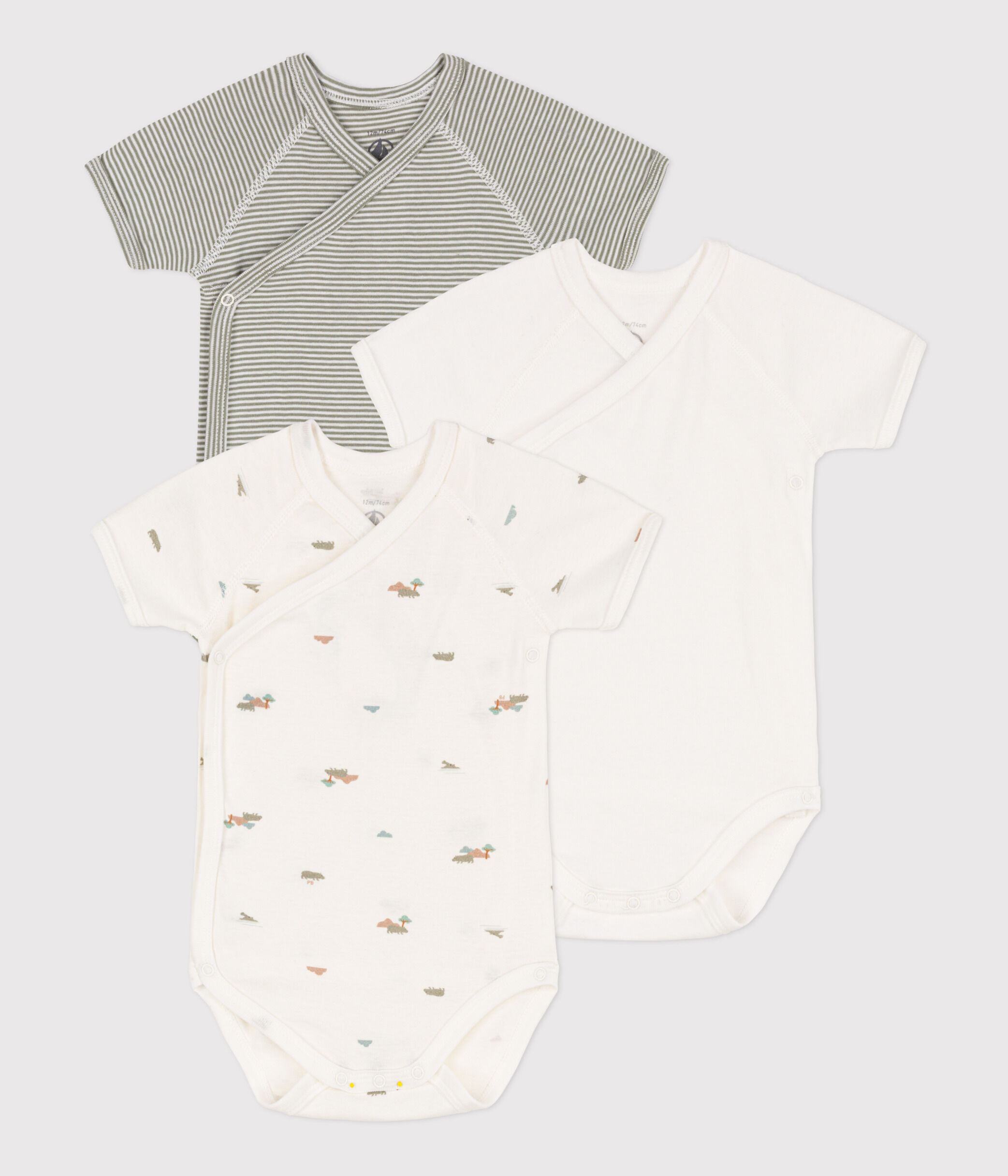 Body croisé manches sale courtes