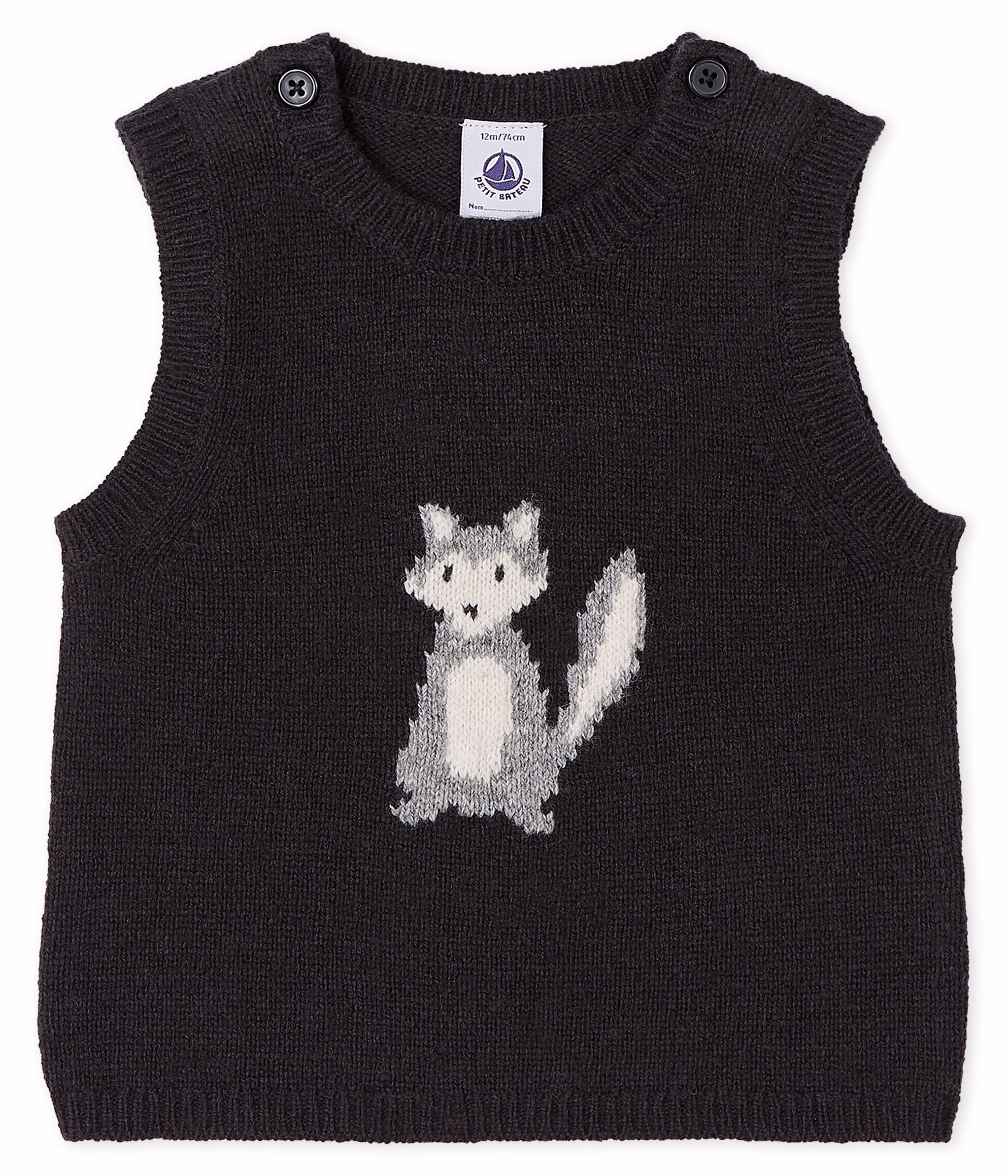 Pull sans manche top bébé garçon