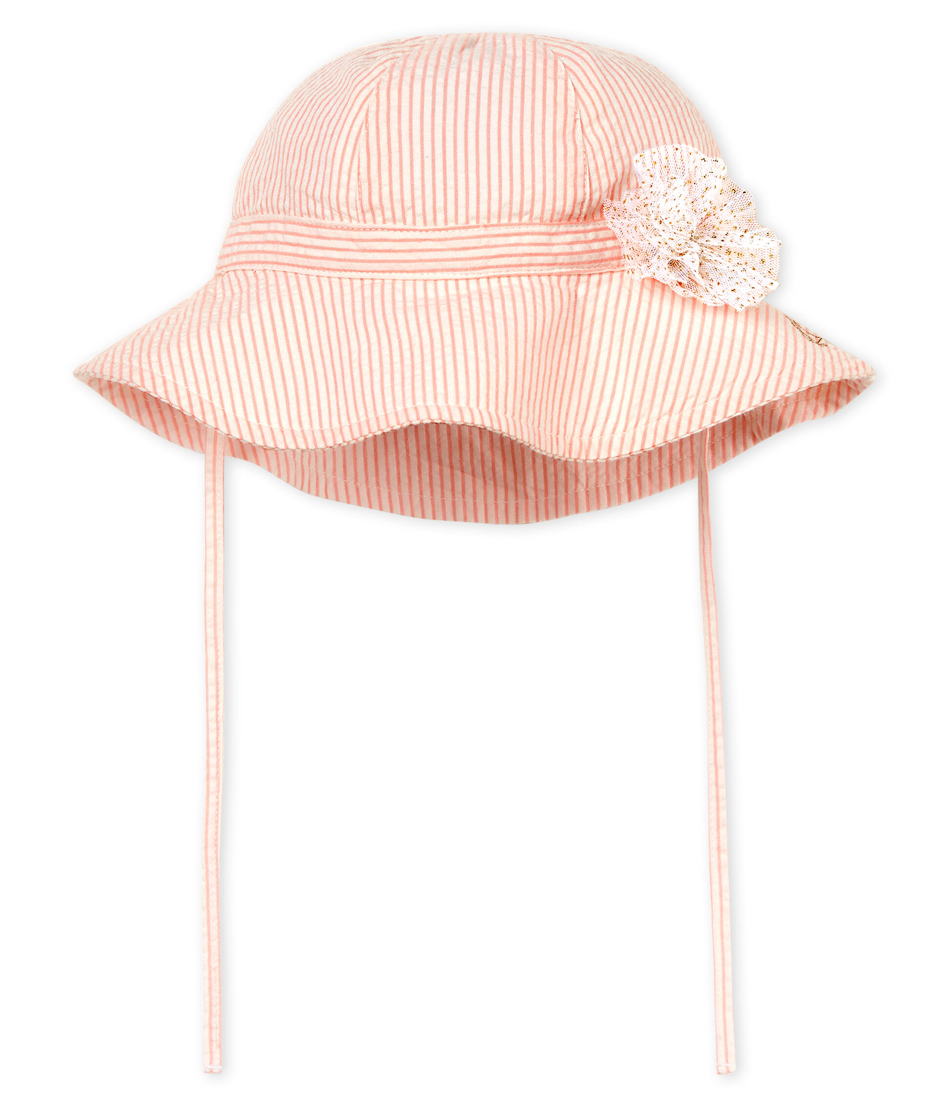 Chapeau b b fille ray MARSHMALLOW ROSAKO Petit Bateau