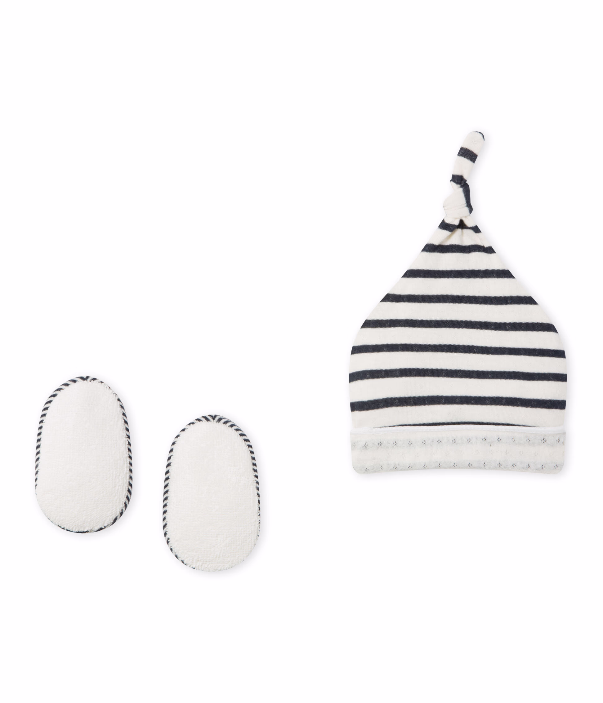 Chausson et bonnet naissance sales
