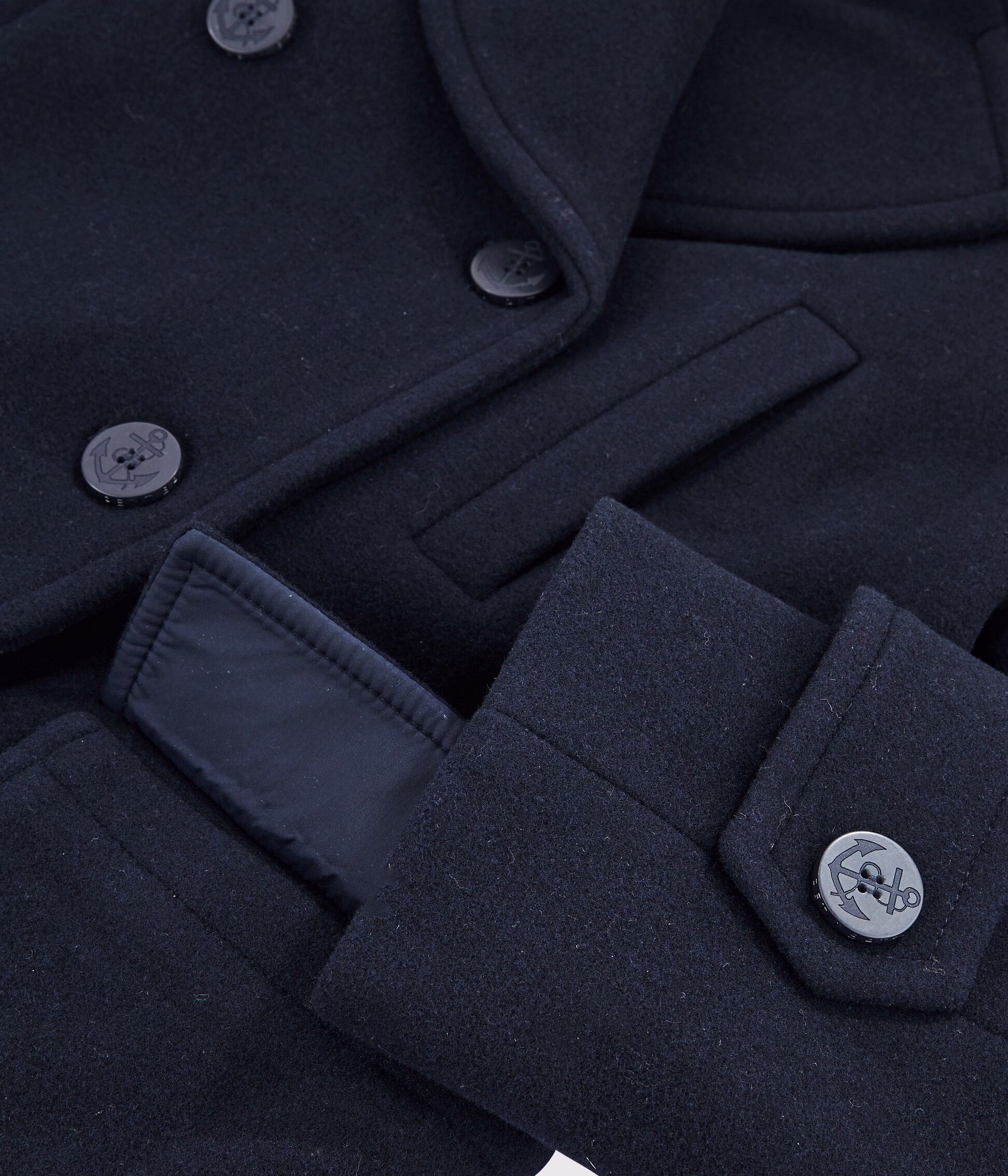 Veste caban clearance bleu marine femme