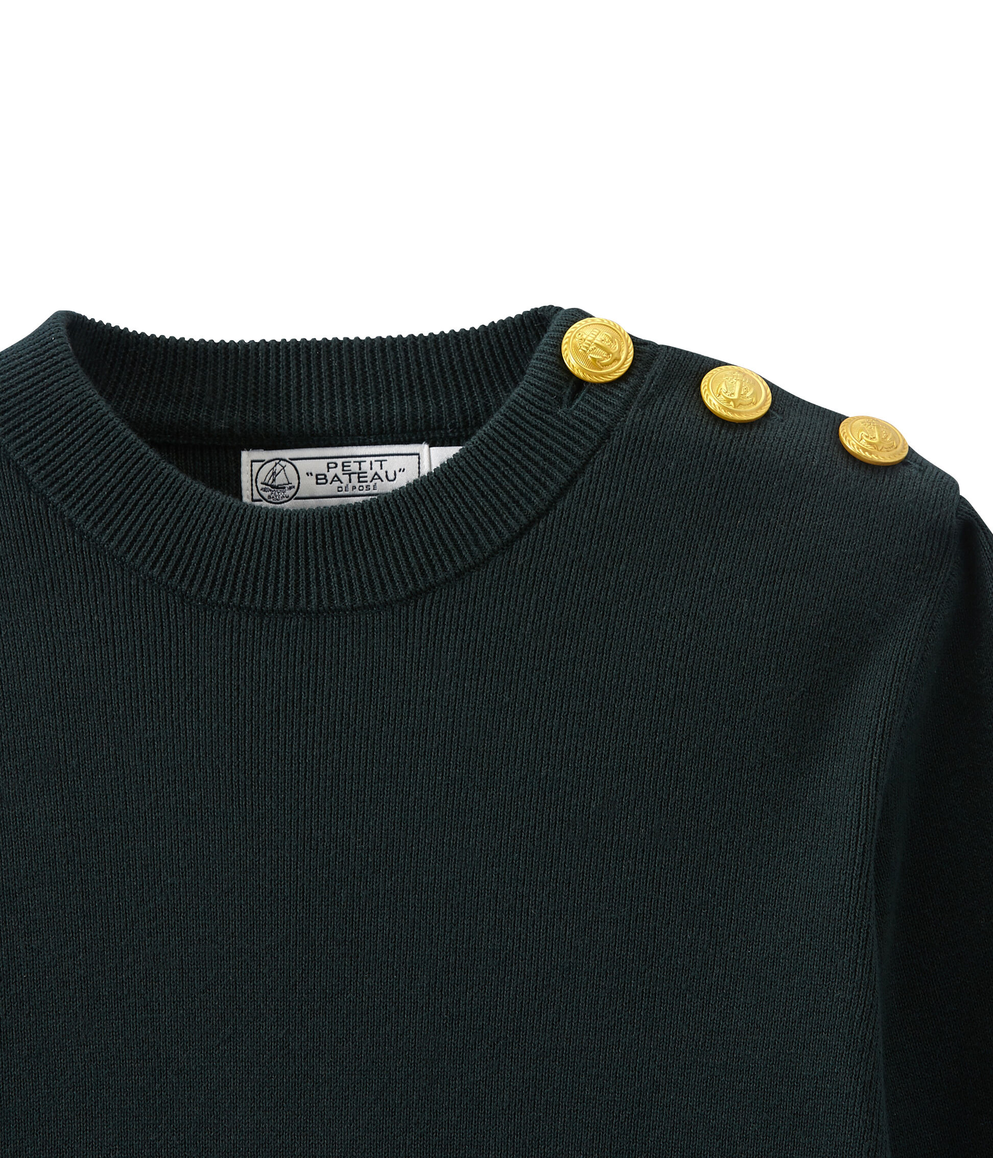 Pull doré petit bateau deals
