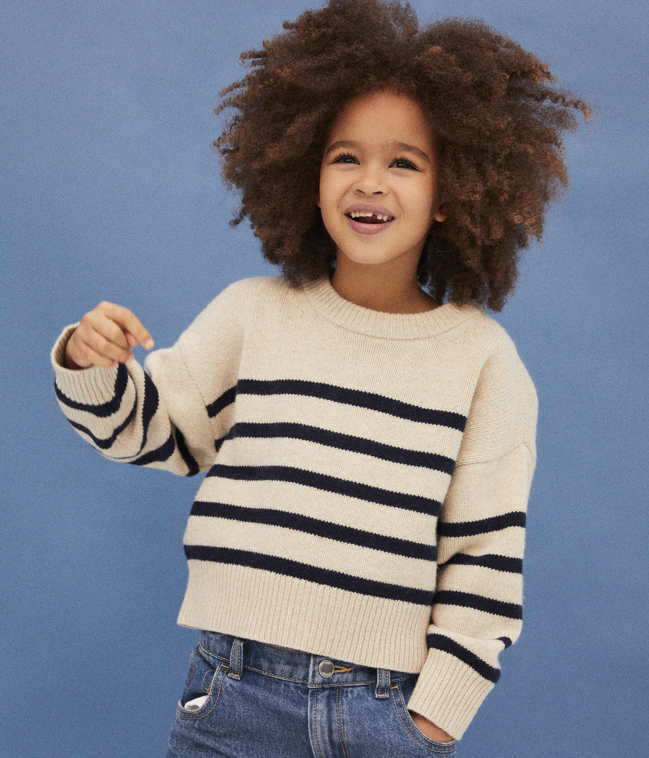 Pull en sales laine enfant