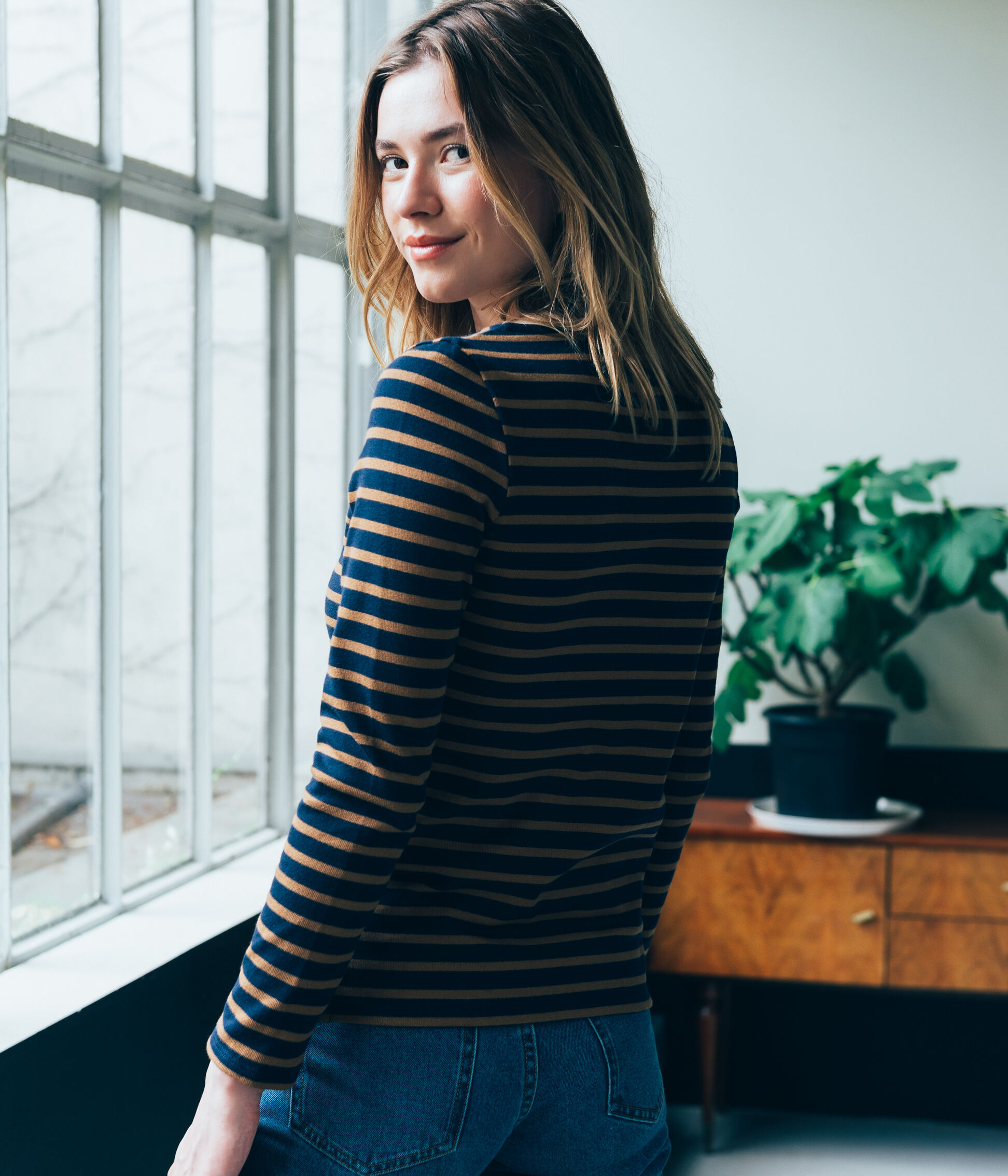 Pull doré petit sale bateau