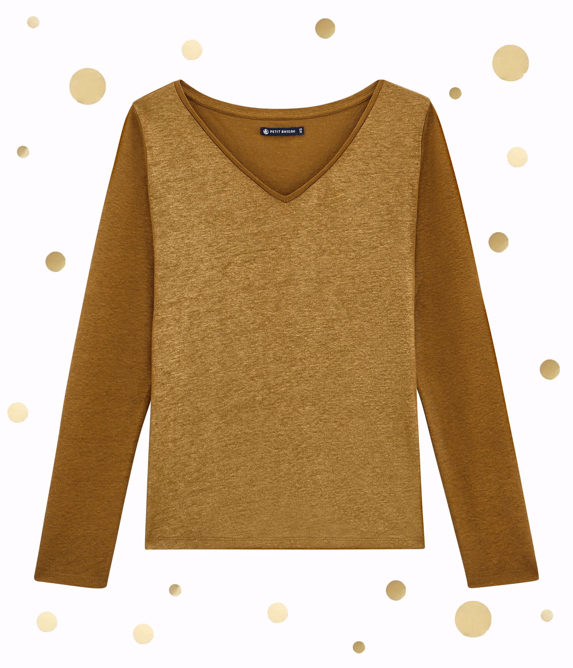 Tee shirt doré 2024 femme
