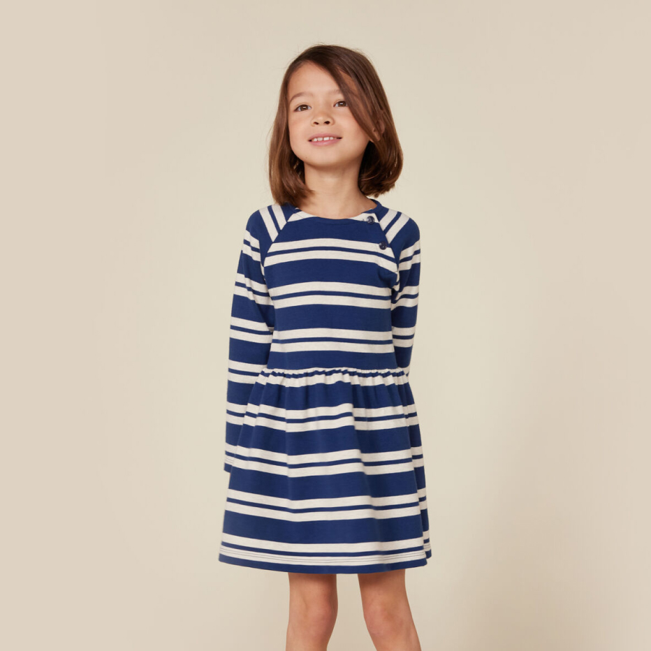 Robe Bébé Fille Petit Bateau – Sans Manches, 100% Coton, Col Brodé, Coupe Ample, Qualité Française Intemporelle