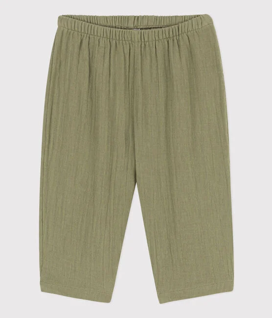 pantalon bebe gaze de coton