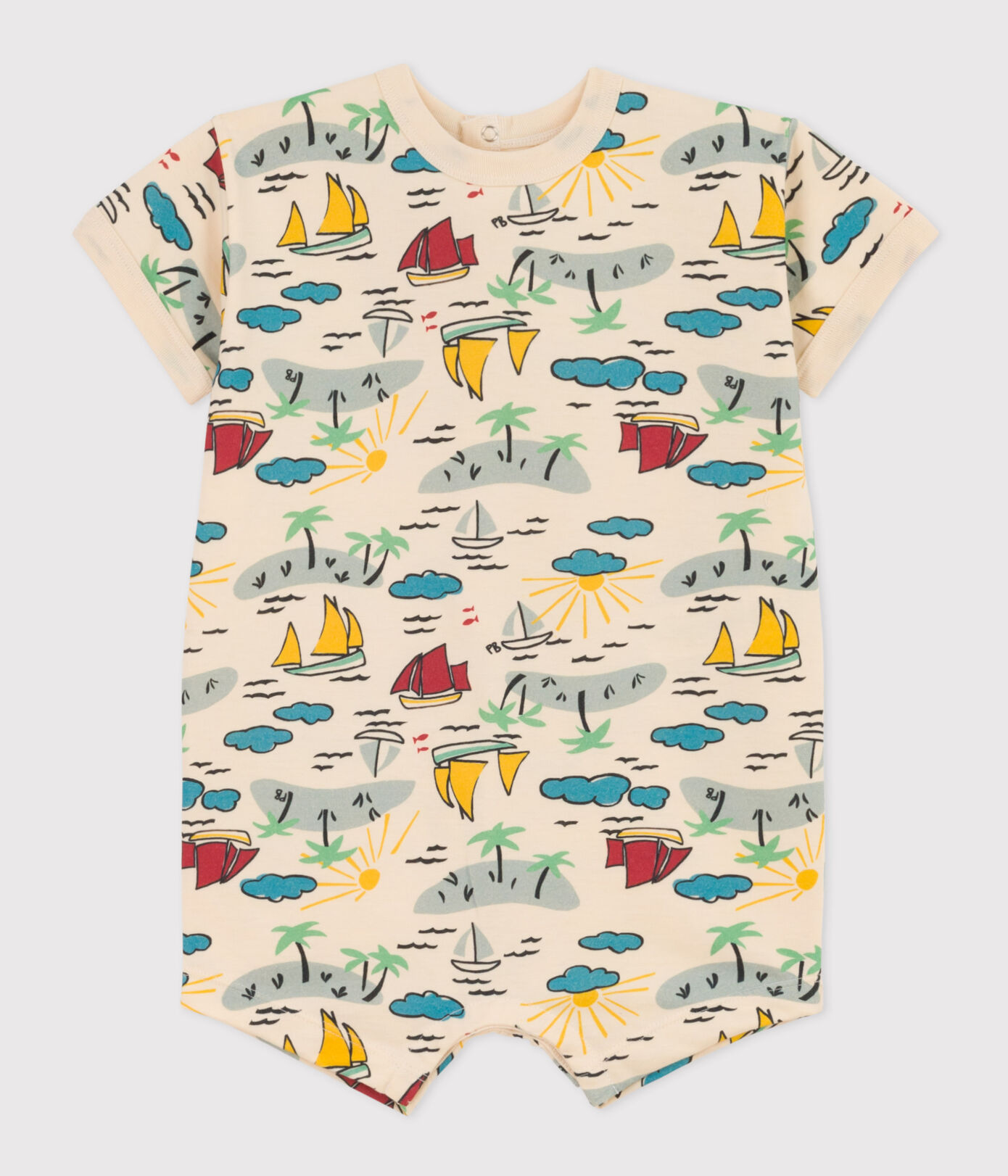 Combinaison courte bébé jersey