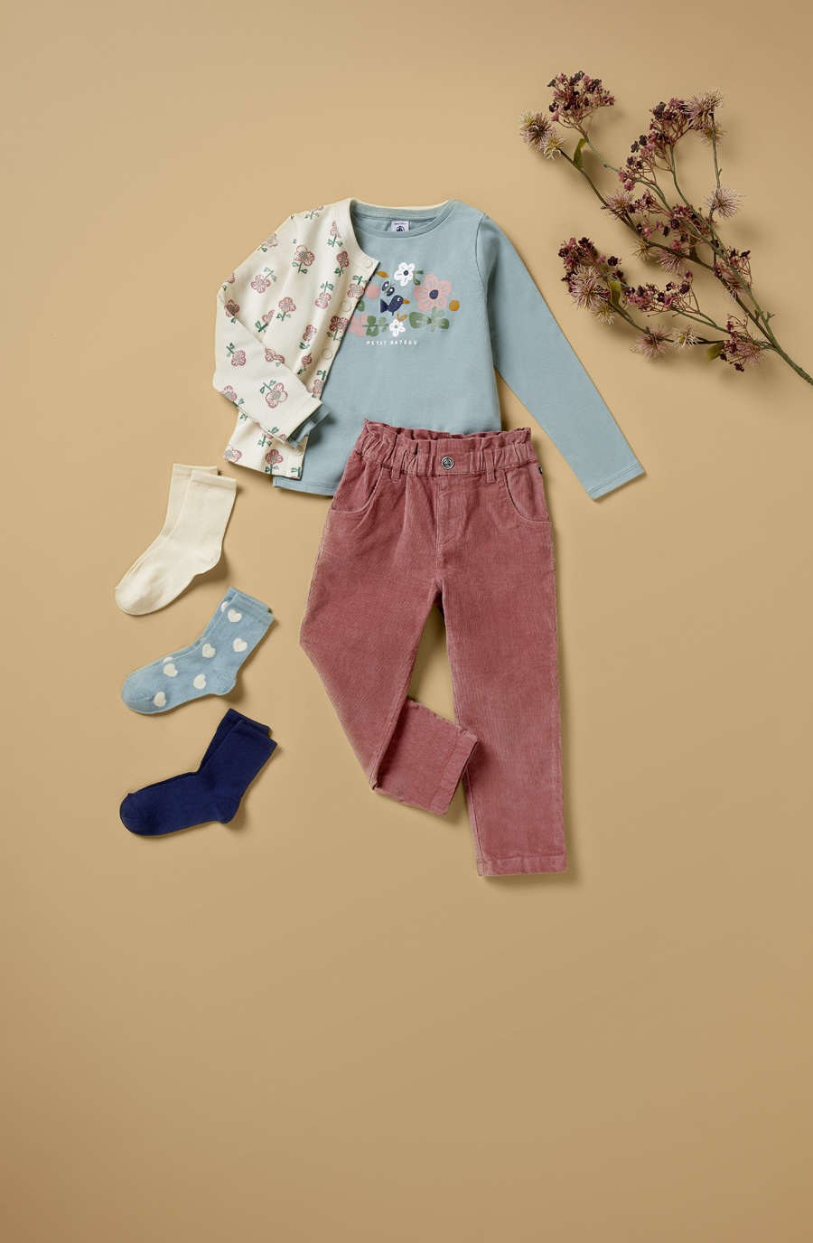 Robe Bi-matière Marinière Bébé Fille SMOKING/DORE | Petit Bateau