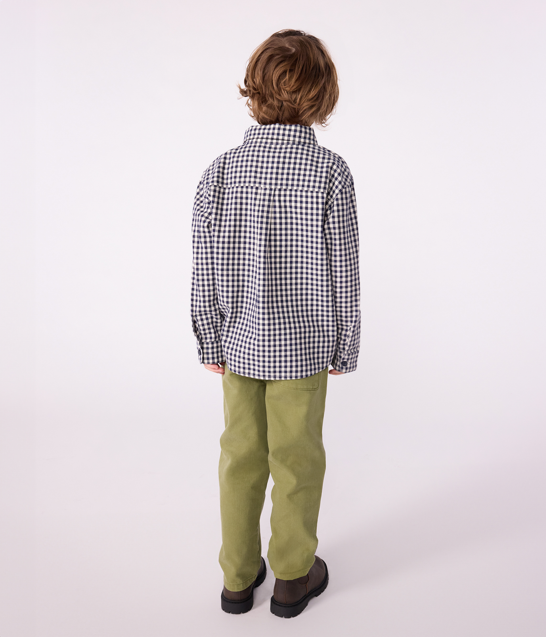 Chemise D'Été Enfant à Carreaux - Taille 134/140, Style Cuba, Occasion Très Bon État