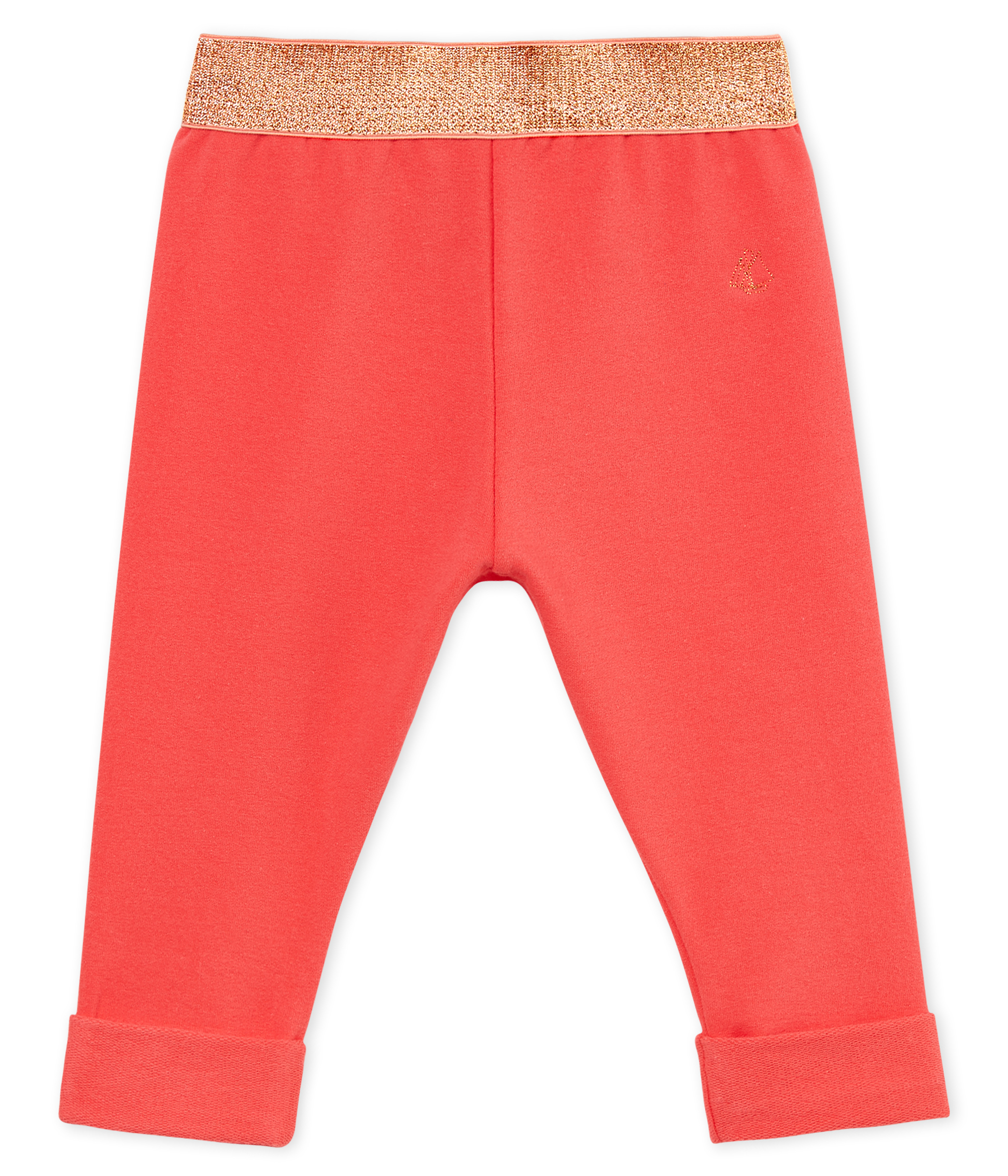 Pantalon bebe fille en molleton leger uni