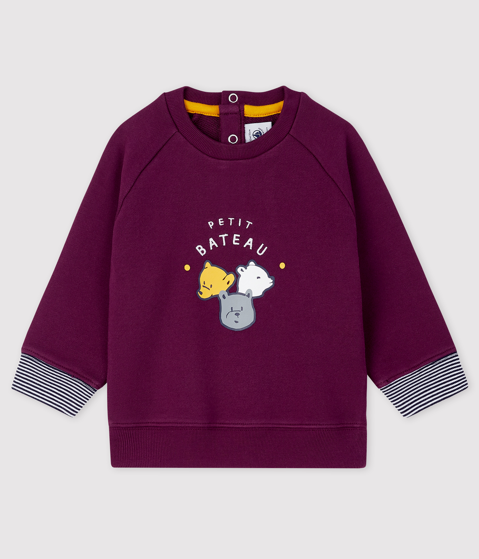 Sweatshirt à Capuche Petit Bateau Pour Bébé Garçon - Molleton Doux - Zip Devant - Coton Bio - Coupe Confortable