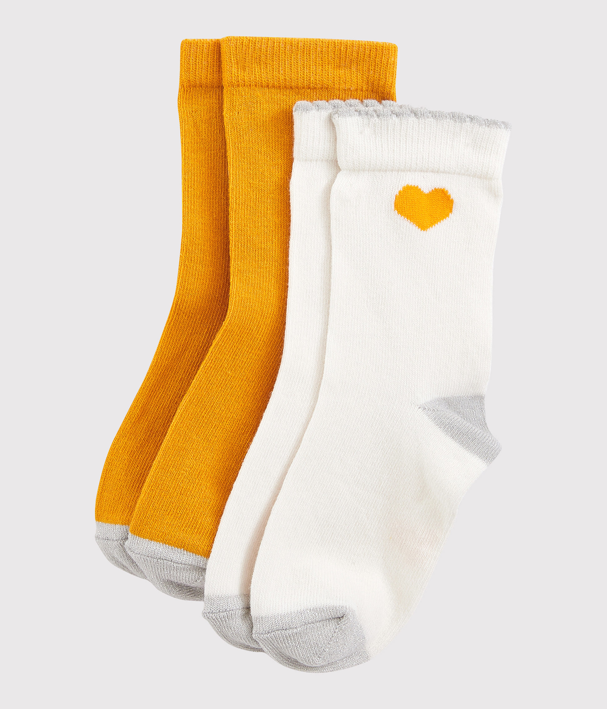 2 Paires Chaussettes Fille Petit Bateau - Coton Jersey Confort