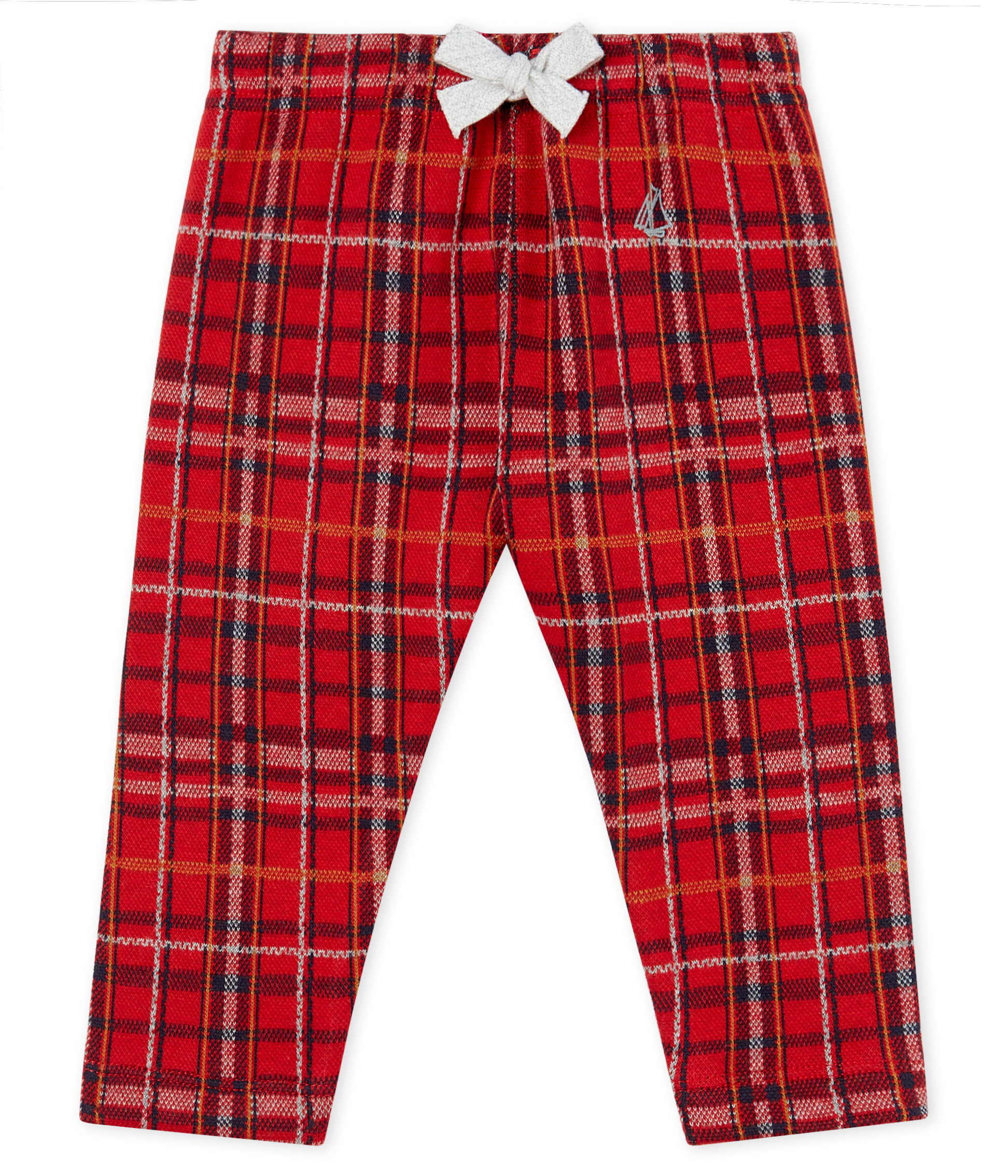 Pantalon bébé garçon en maille à carreaux