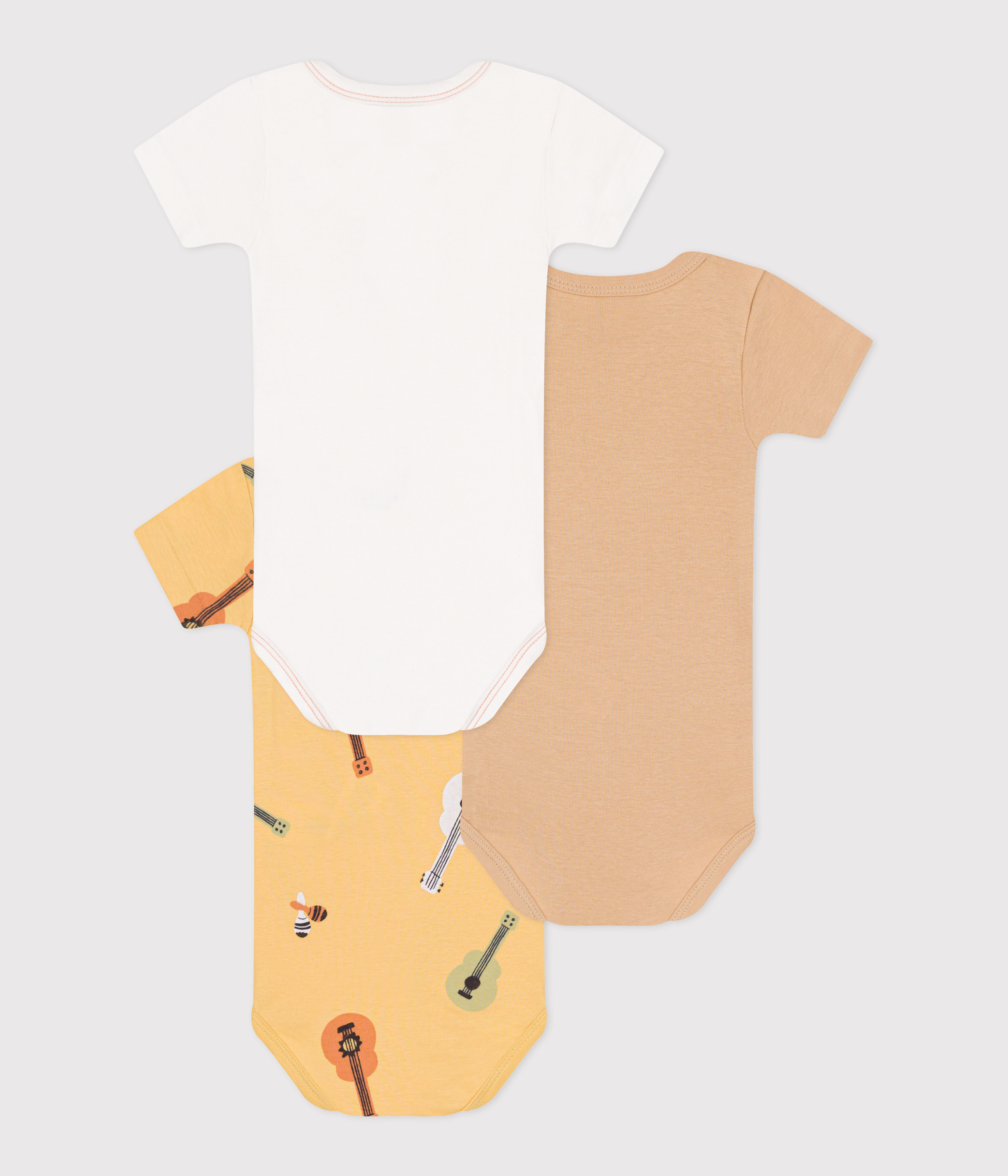 Bodies Petit Bateau Manche Courte Lot De 3 Bodies Bébé PETIT