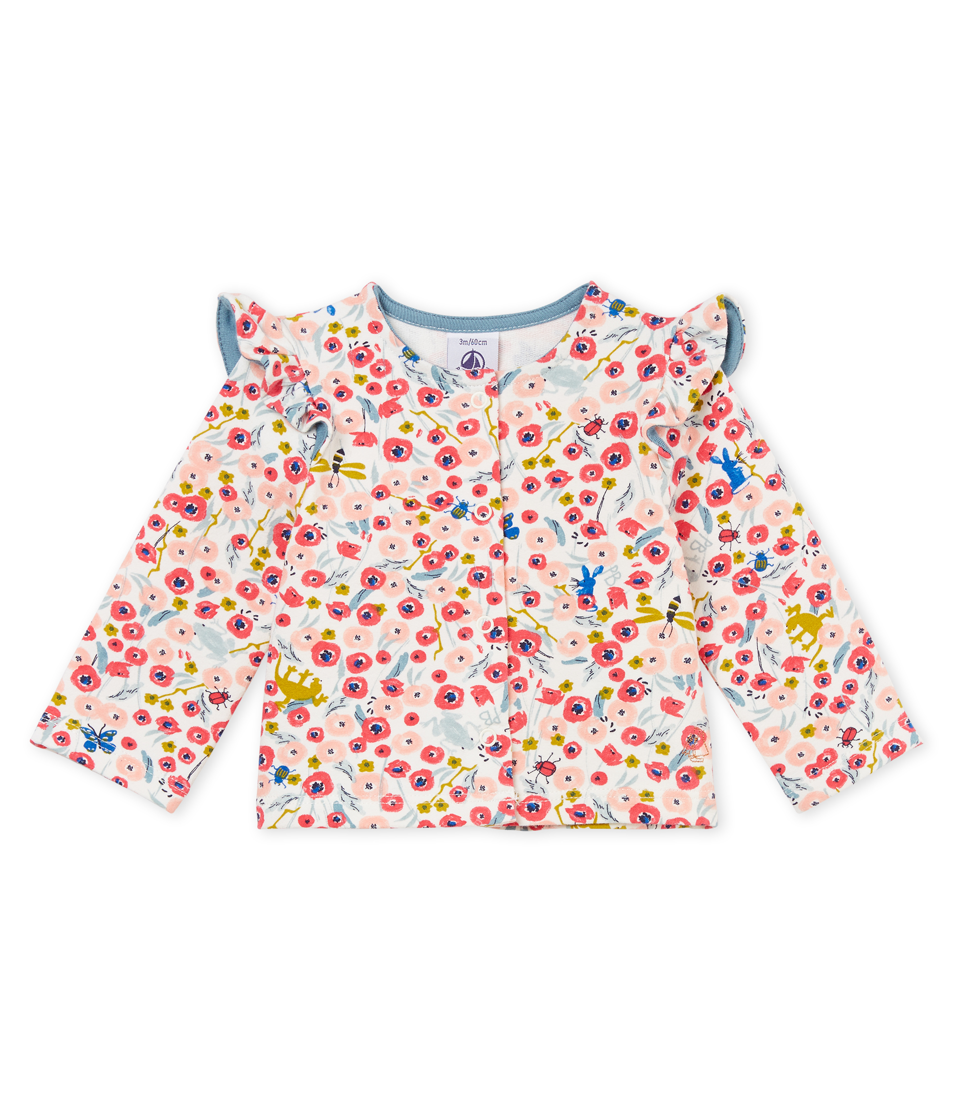 Cardigan bébé fille en maille imprimée
