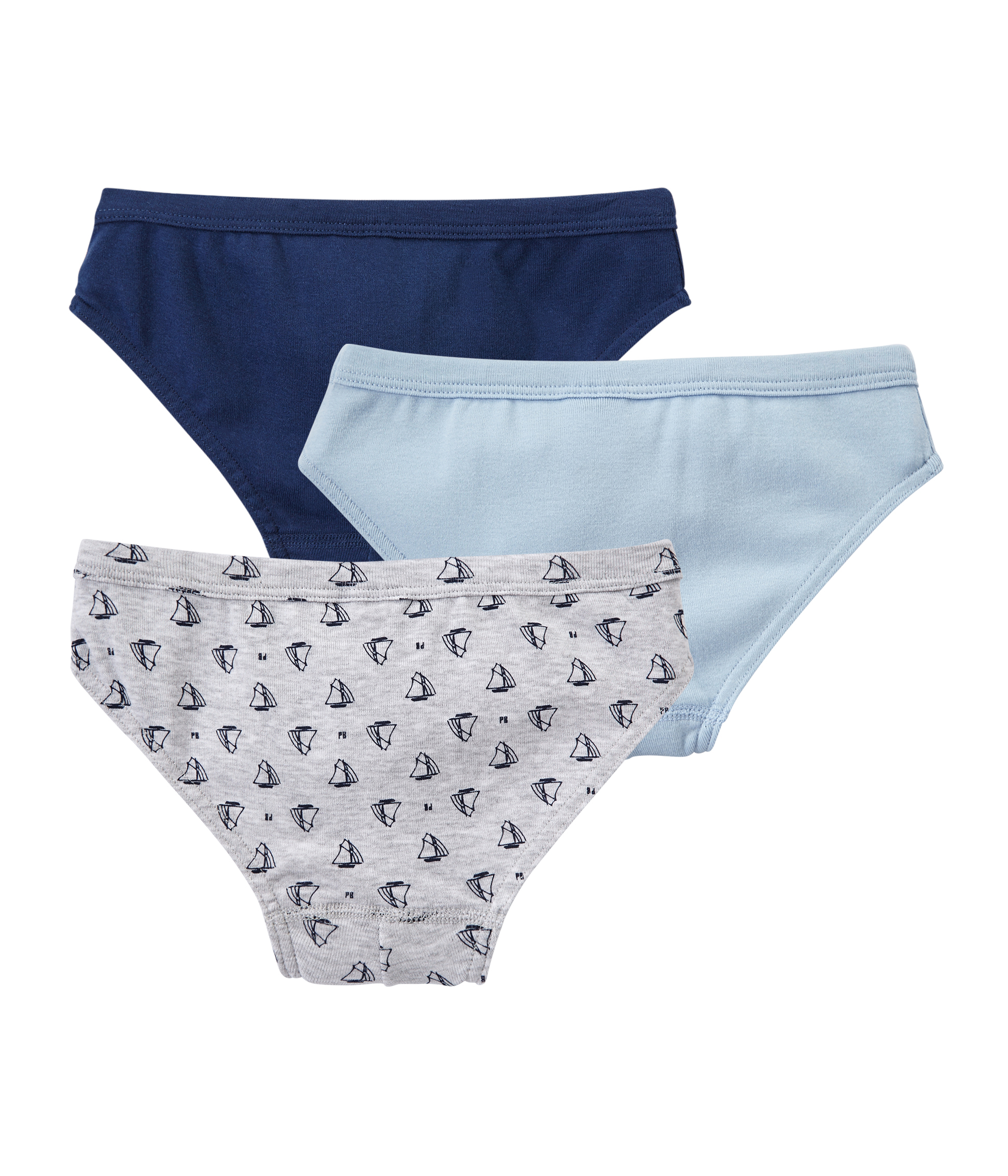 Lot De 3 Slips De Sport Garçon Londkaron – Coupe Baseball – Neuf – Gris