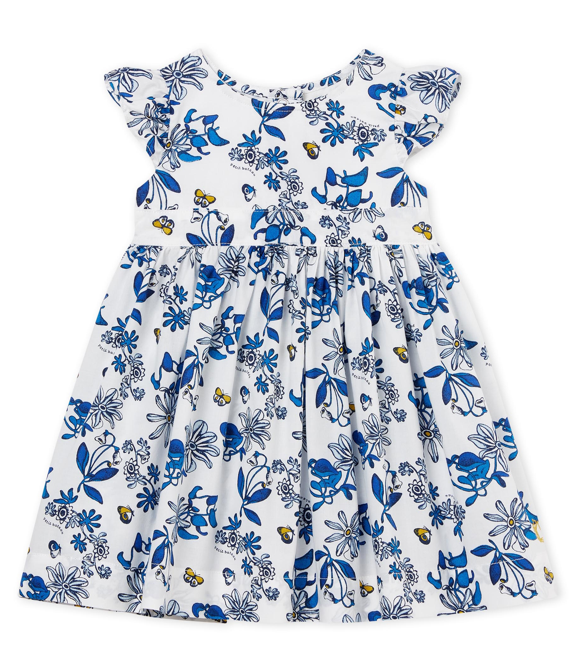 Robe enfant fille Petit Bateau x Deyrolle MARSHMALLOW