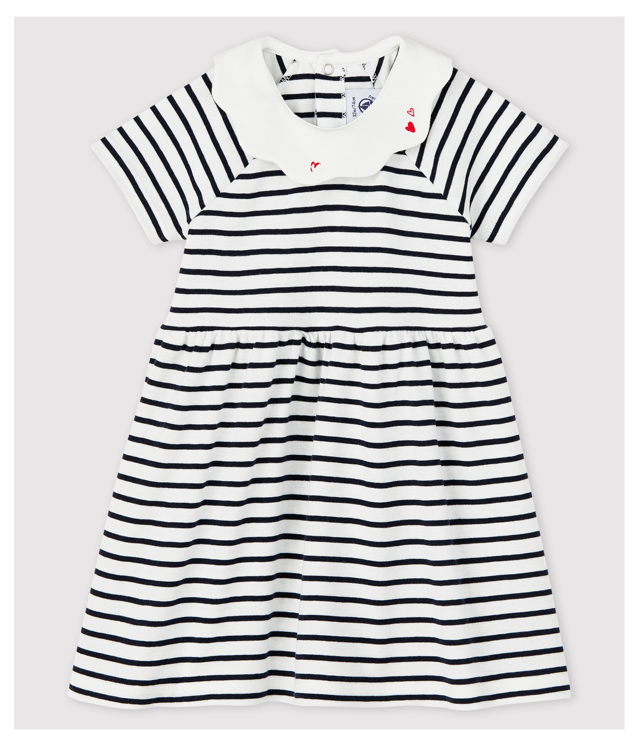 Robe à manches courtes 12 mois