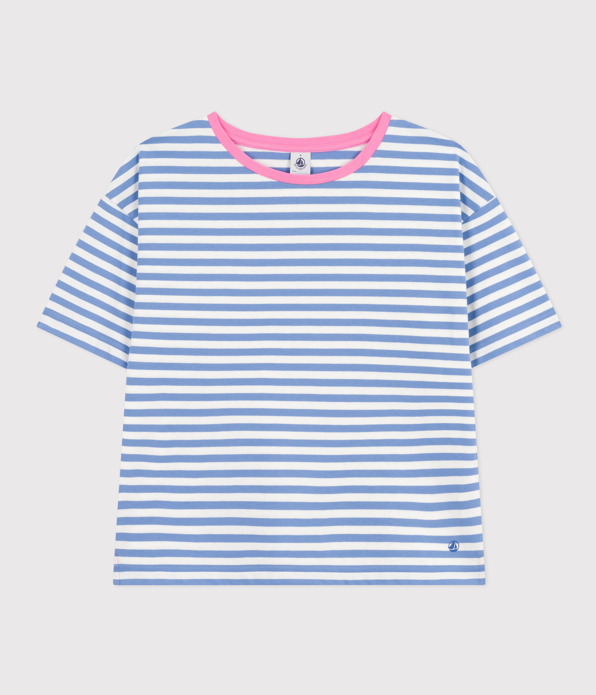 T-shirt rose à manches longues en coton - OVS